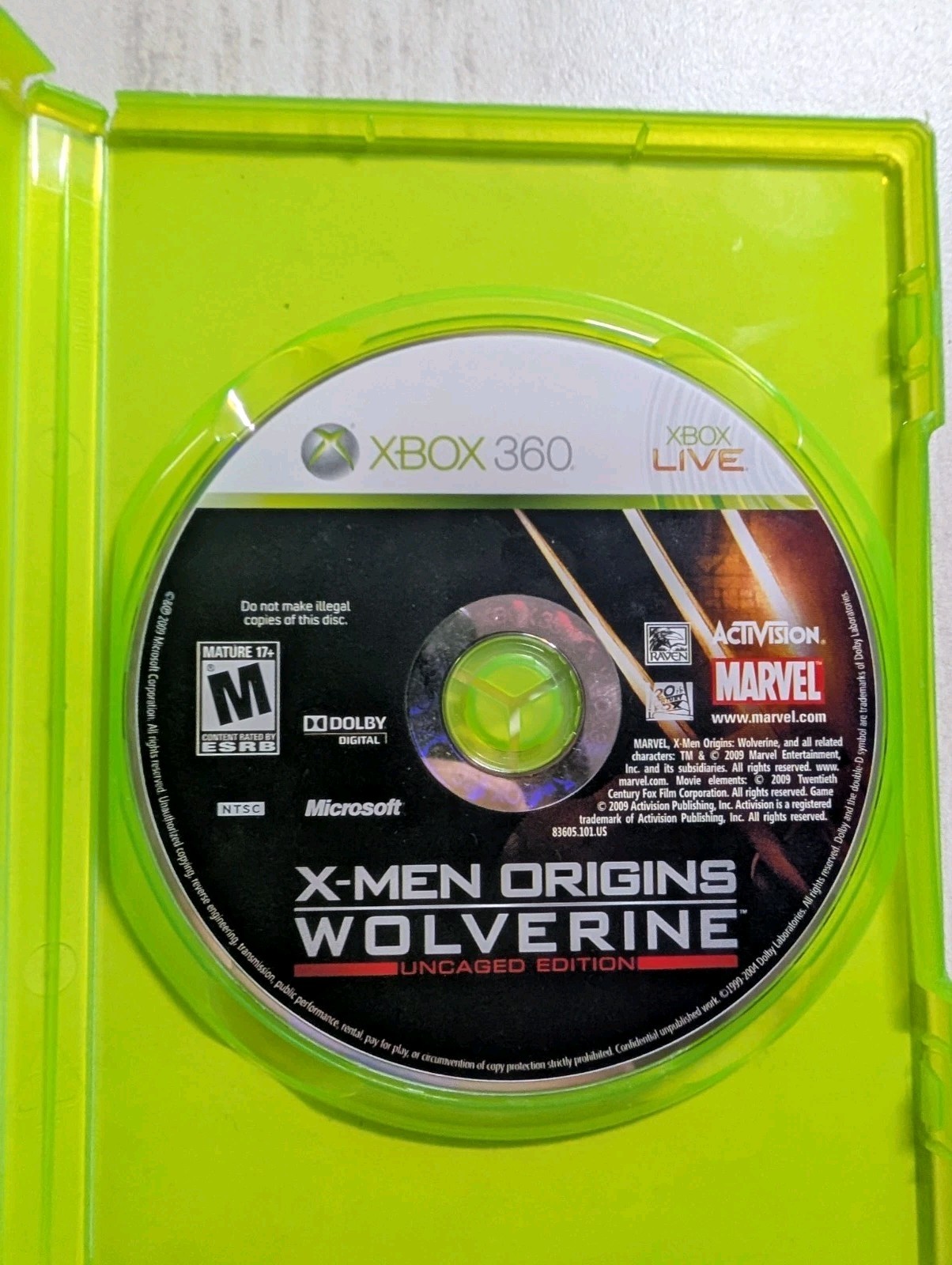 X-Men Origins: Wolverine Uncaged Edition Complete In Box CIB Microsoft Xbox 360