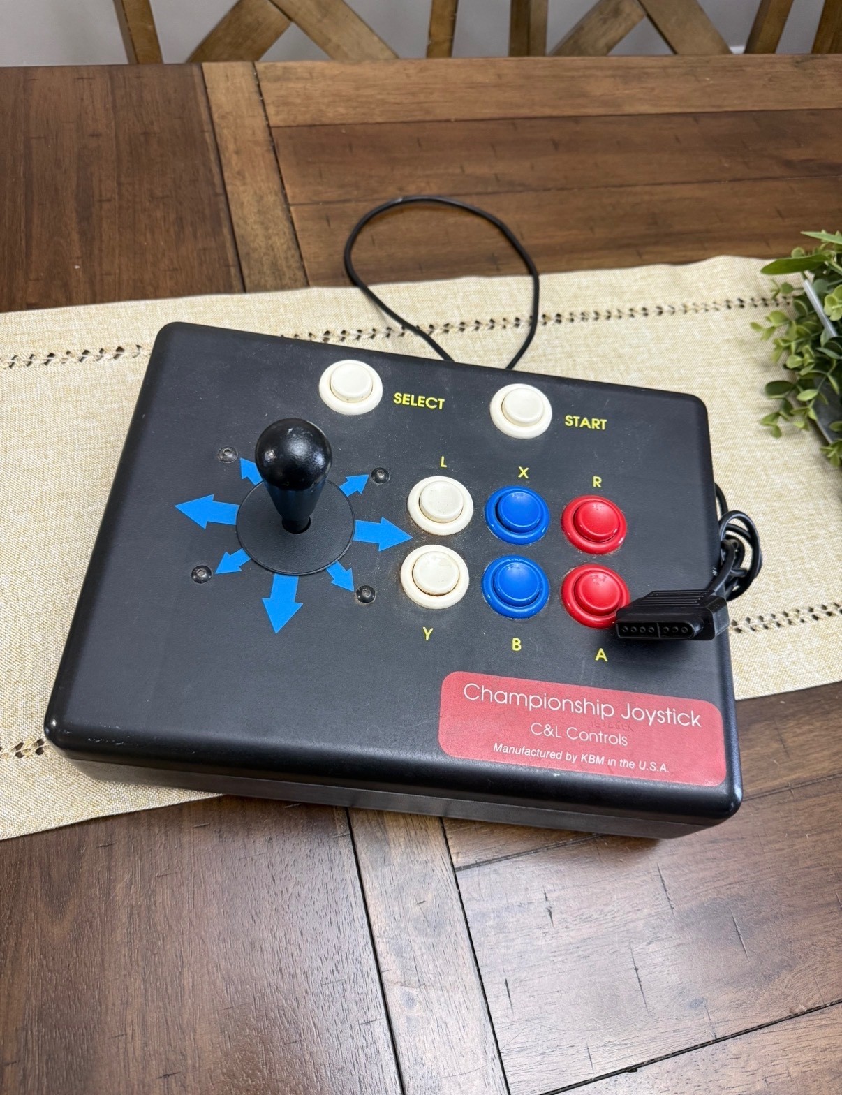 Championship Arcade Fight Stick SNES Super Nintendo Joystick C&L Controls