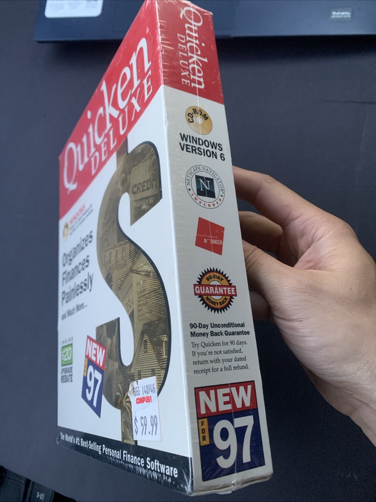 Sealed Quicken Deluxe 97 Windows Business Productivity Win 95 And Win 3.1 Ver