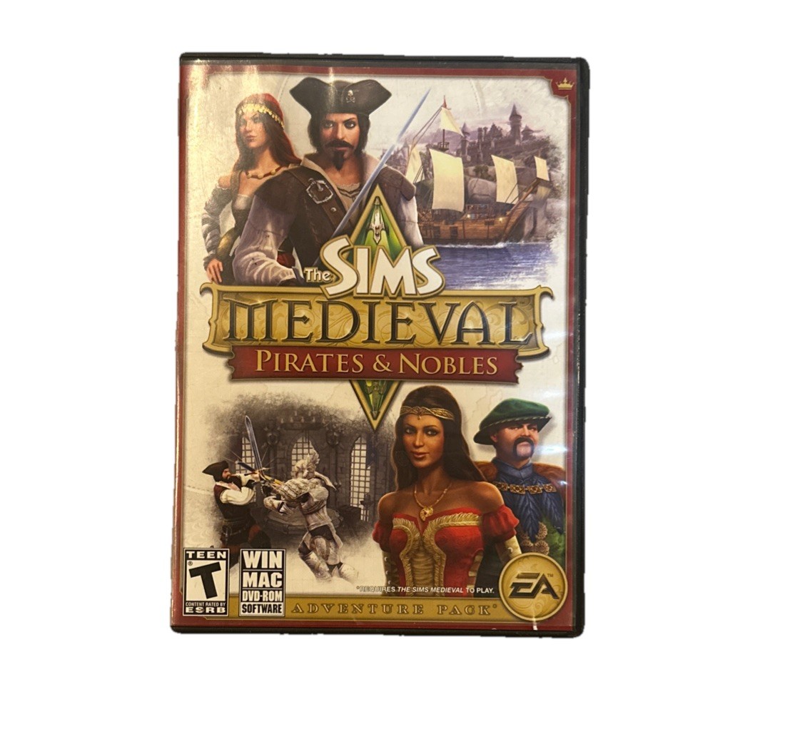 Sims Medieval: Pirates & Nobles (Windows/Mac, 2011) Disc No Key Or Manual