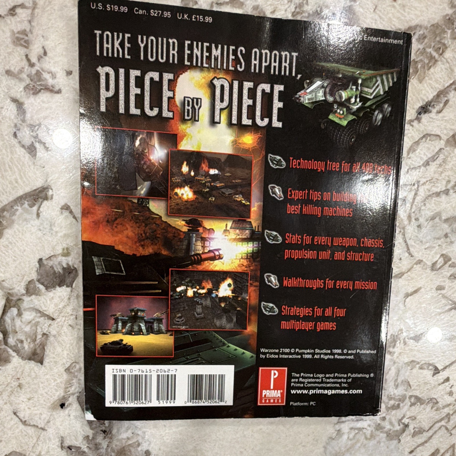 Warzone 2100 Official Strategy Guide Prima Games Video Game Strategy Guide Maps