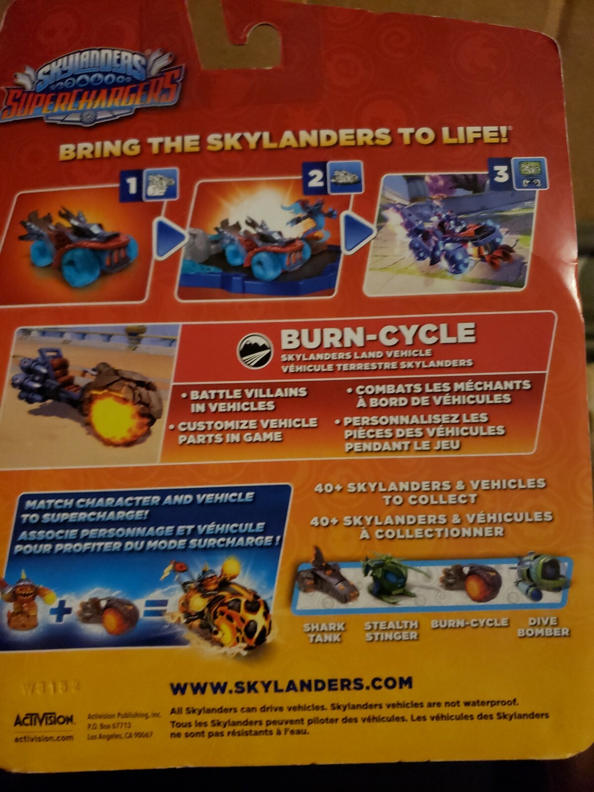 Skylanders SuperChargers: Vehicle Burn Cycle Character Pack (2015) Brand New