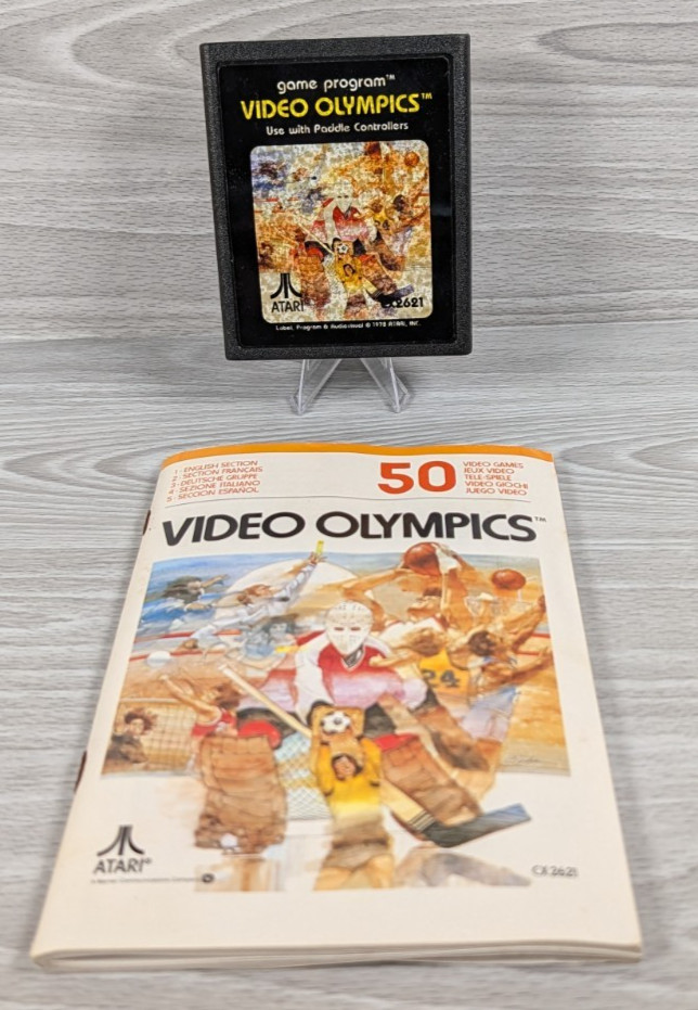Atari 2600 Games Bundle Lot, CIB, Centipede, Grand Prix, Circus, Video Olympics