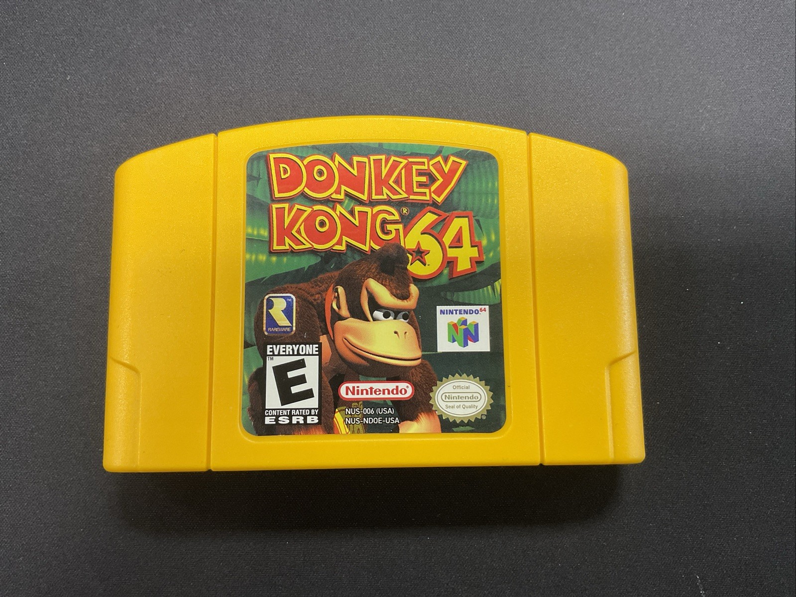 Nintendo’s Donkey Kong 64 Video Game Cartridge for the N64 Console
