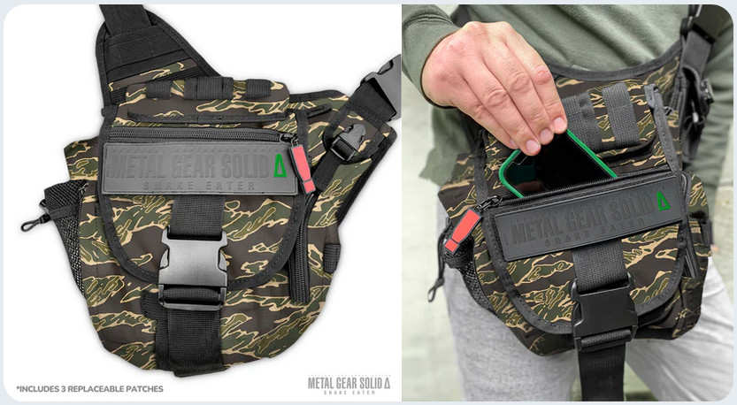 Metal Gear Solid Δ Snake Eater Konami Rare Exclusive Tactical Camo Satchel Bag