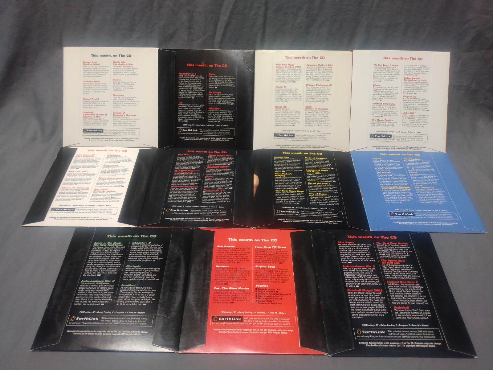 PC Gamer Demo Disc Lot (56) – 1995 to 2005 Various Retro Vintage