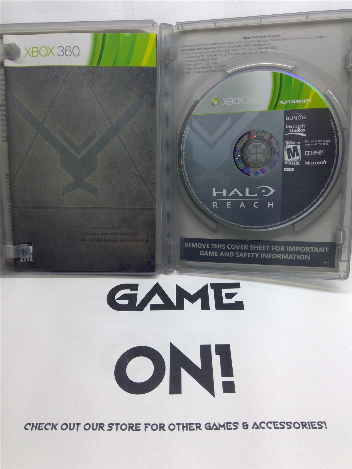 Halo Reach (Xbox 360, 2010) Complete w/ Manual – Fast Free Ship