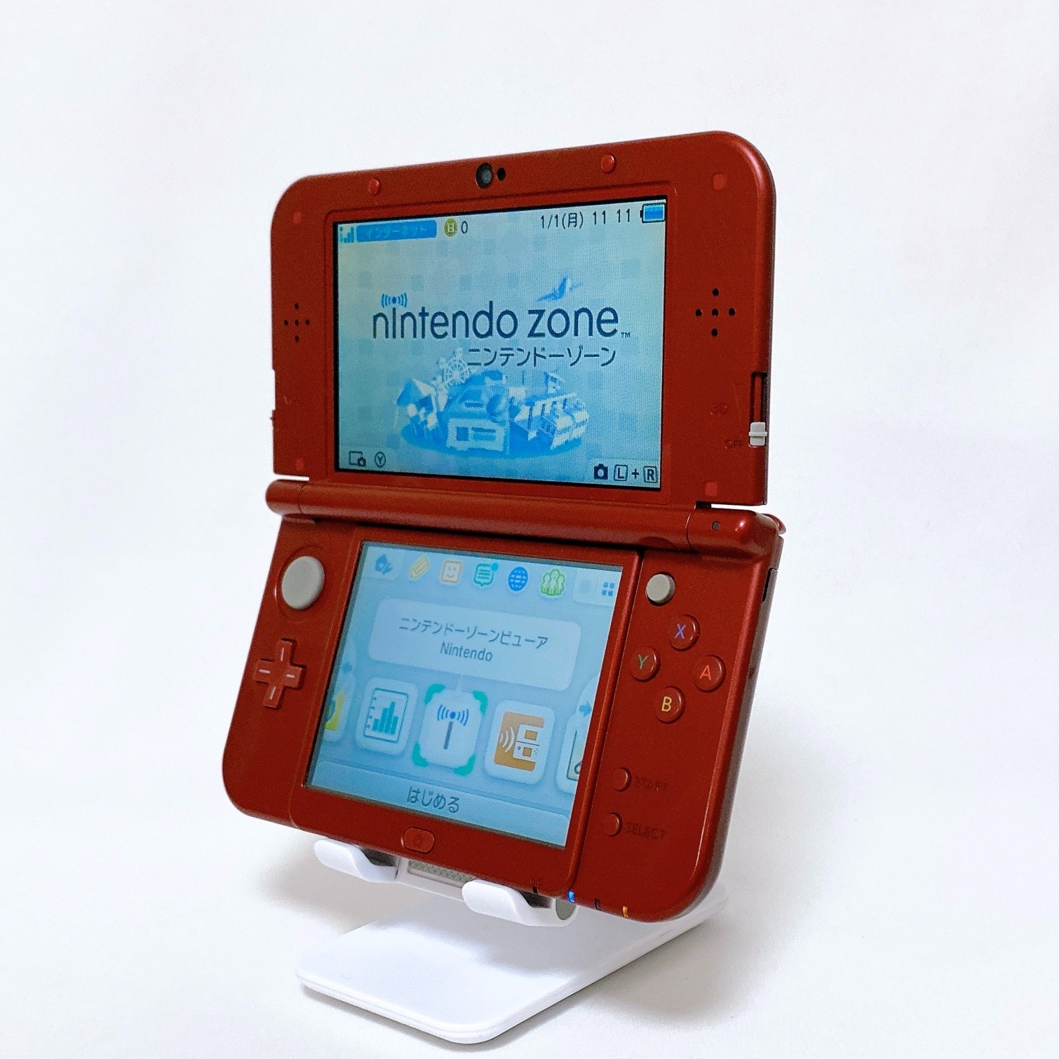 【Near Mint】【Dual IPS】New Nintendo 3DS XL LL Metallic Red Japan Tested Working