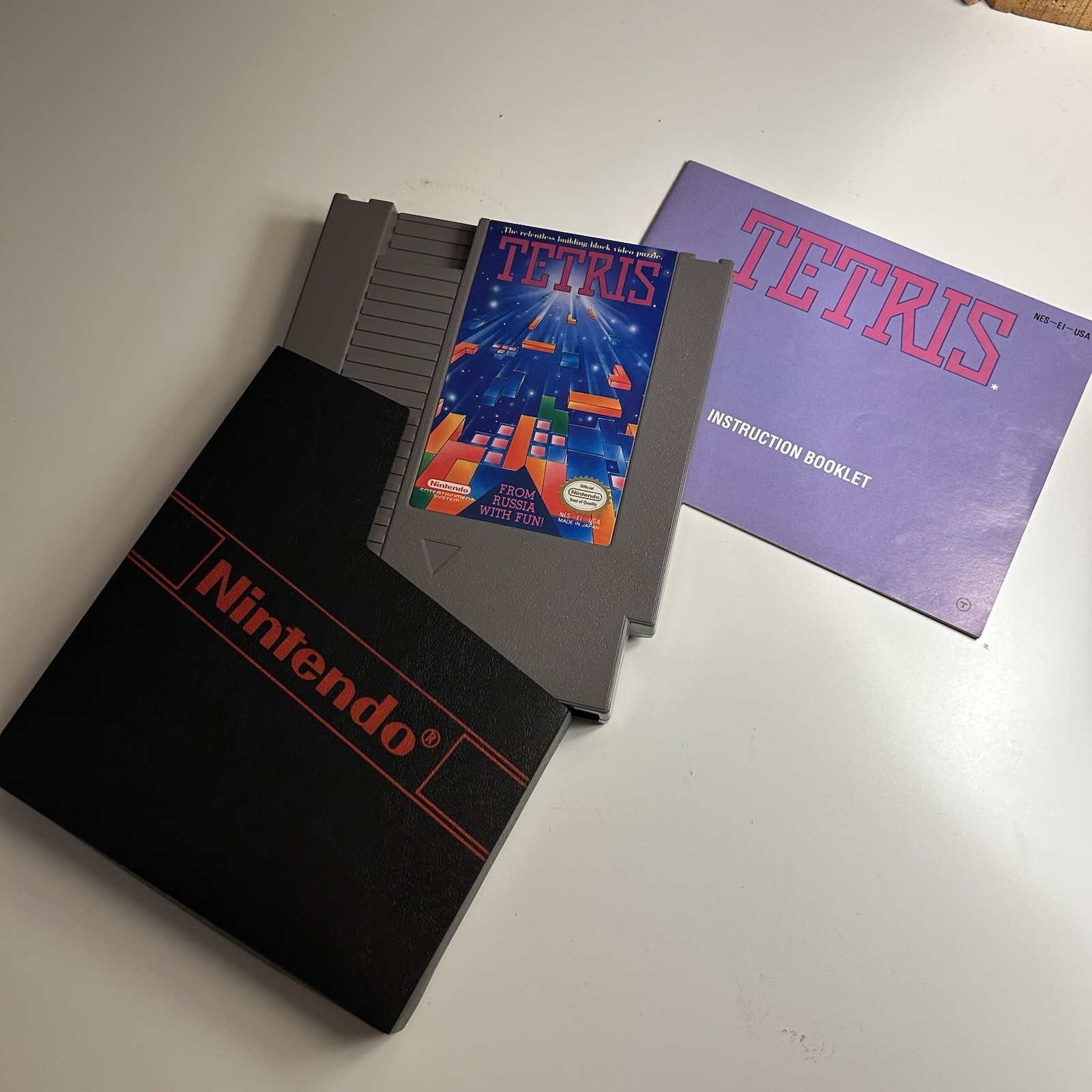 Tetris Nintendo NES 1985 Game Catridge & Manual Tested Fast Free Shipping USA
