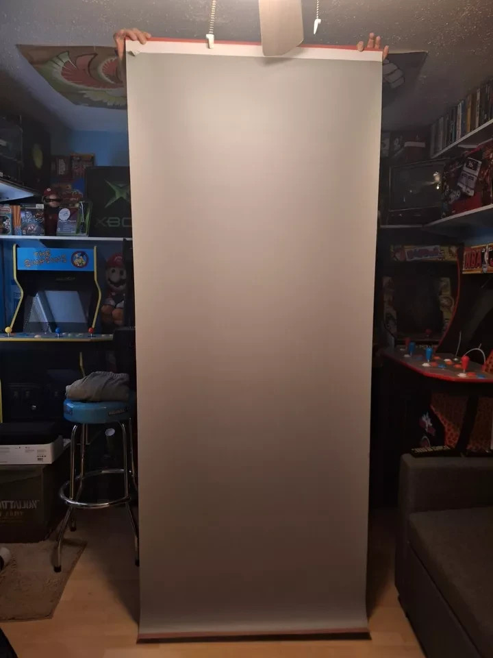 Authentic Nintendo 3ds Vinyl Promotional Store Display Banner HUGE 7 Ft Tall