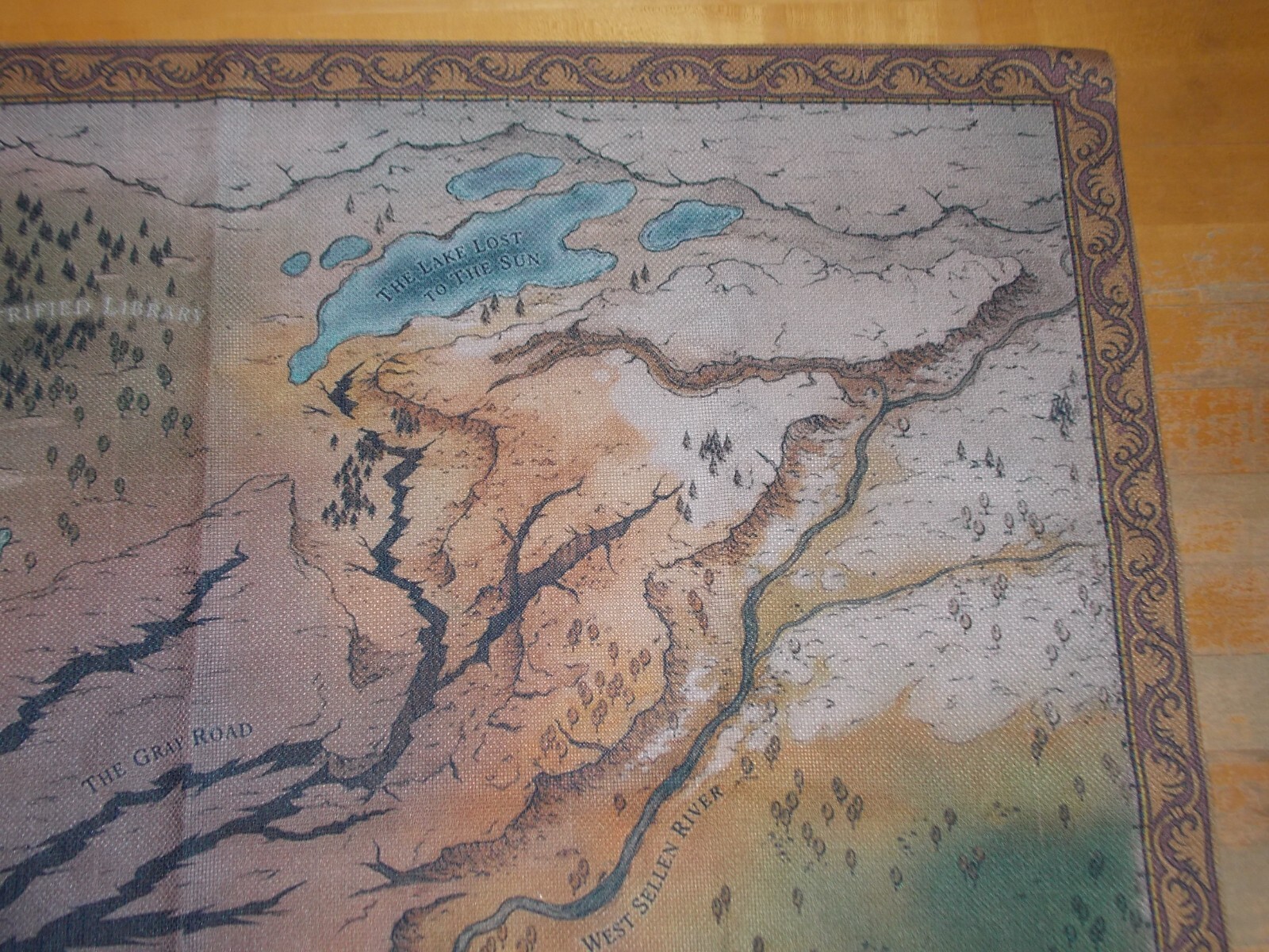 Pathfinder Wrath of the Righteous Video Game Collection Cloth World Map