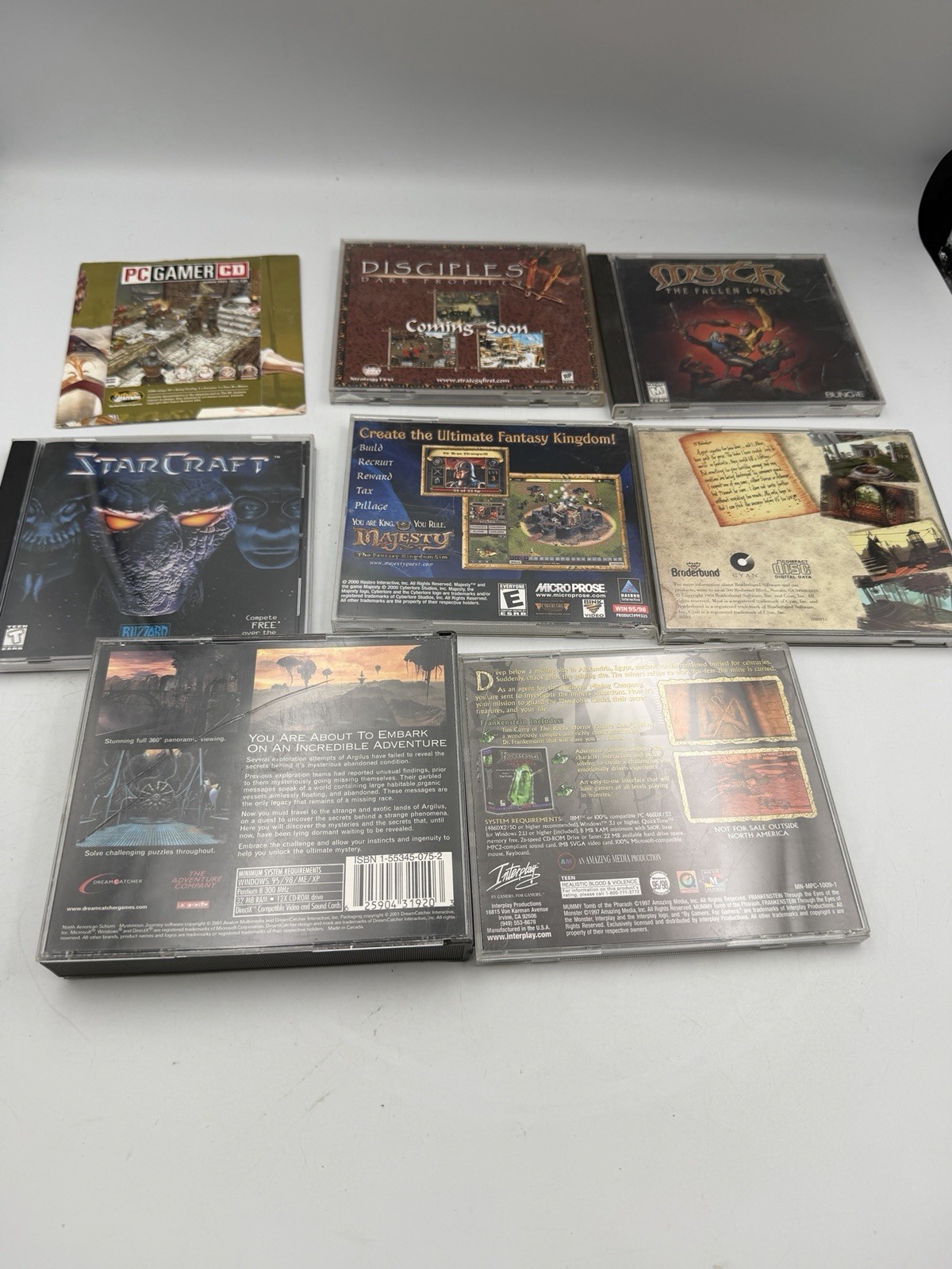 Lot Of Windows 95 XP PC Adventure Games Mummy Myst Majesty Schizm