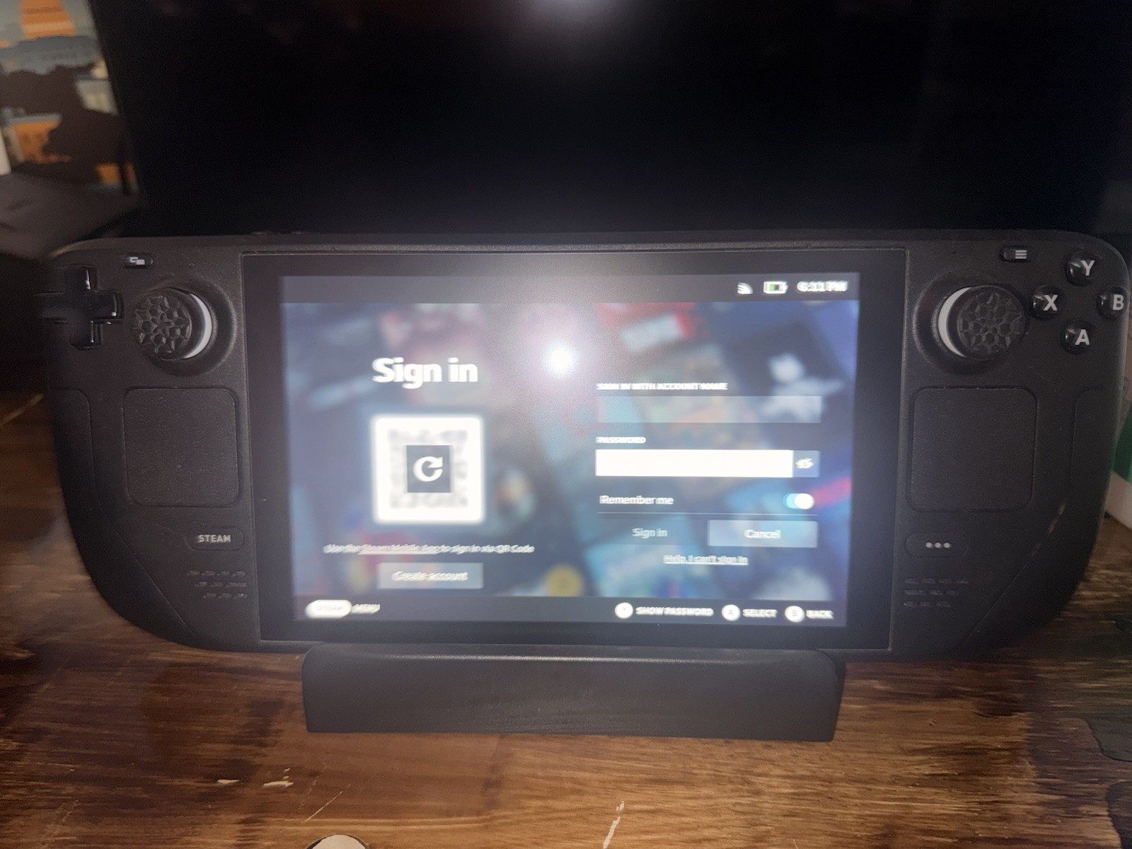 Valve Steam Deck Black 64GB Console with 500GB SD Card and Original Case