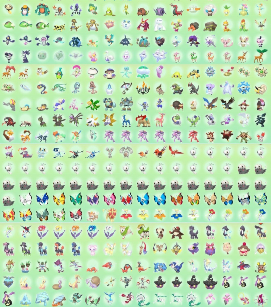 Pokemon HOME Full living dex | Shiny Non-Shiny | +1200 Pokemon