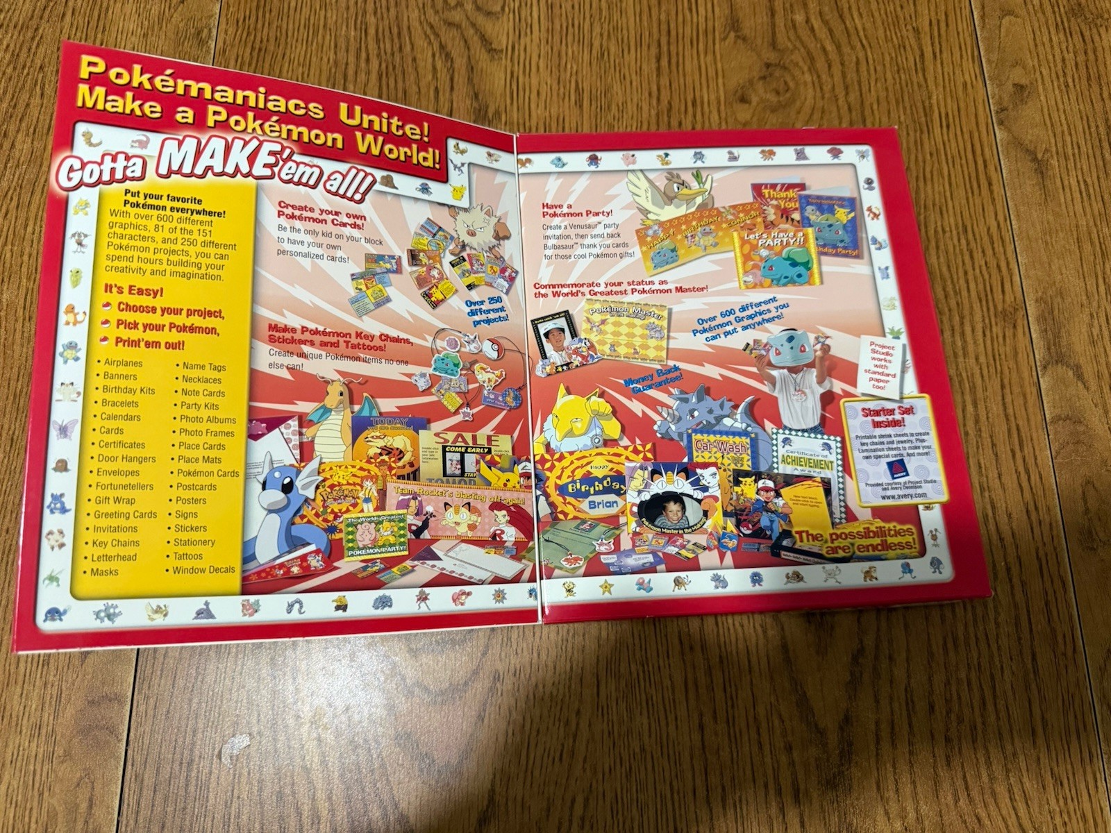 Pokémon: Project Studio: Red Version PC 1999 open box Learning Company Pikachu
