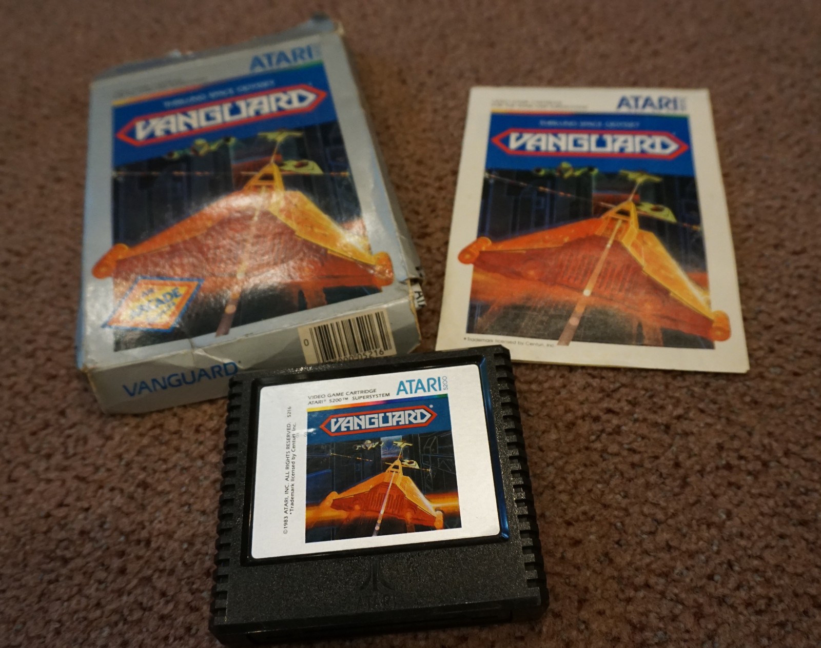 Vanguard (Atari 5200) – COMPLETE IN BOX – Manual, Cart Tested
