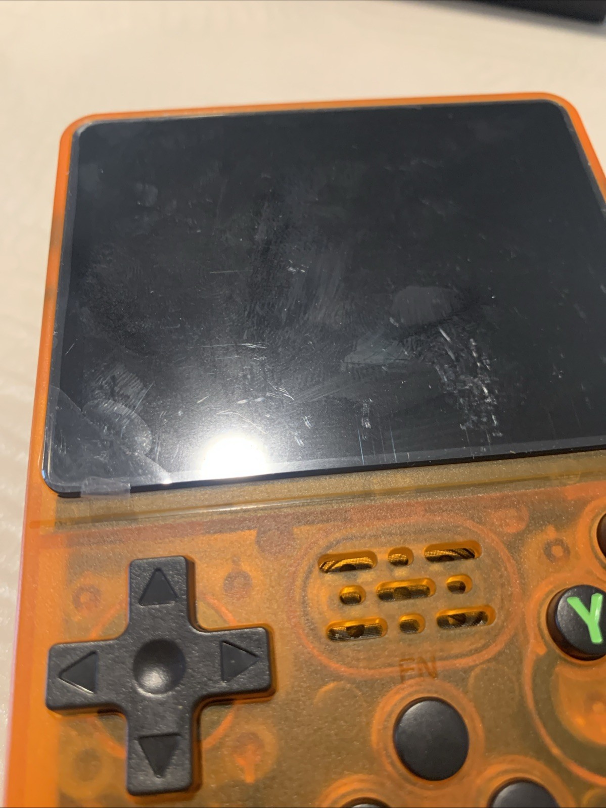 R36S Handheld Game Console 640×480 Quad-Core ARM 1GB RAM Purple 64 Gb TF Card