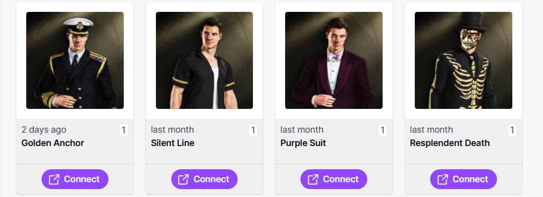 007 First Light – Outfits/Skins – Twitch Drops – ALL 4/4 Items