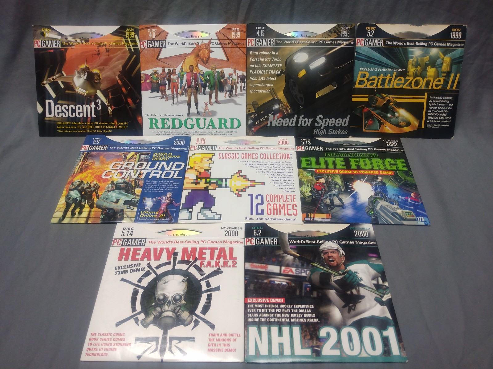 PC Gamer Demo Disc Lot (56) – 1995 to 2005 Various Retro Vintage