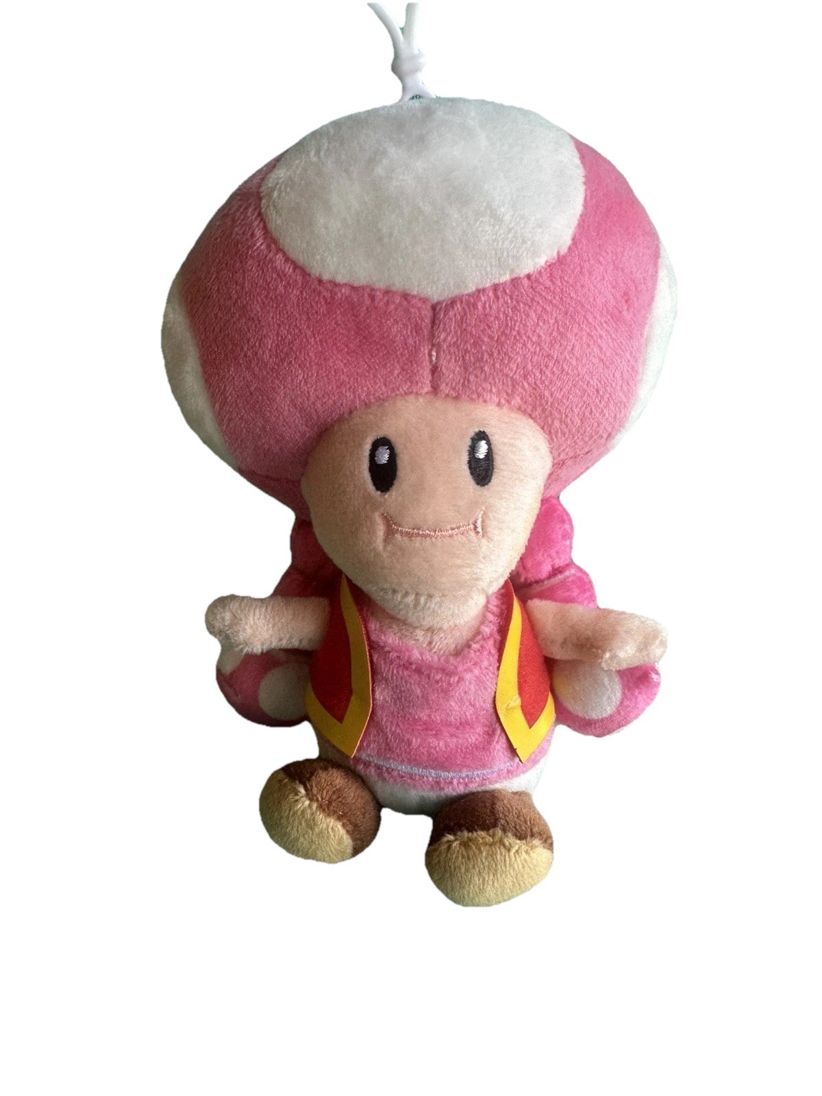 NEW Super Nintendo World Toadette Pink Plush Backpack Clip •Bag Charm