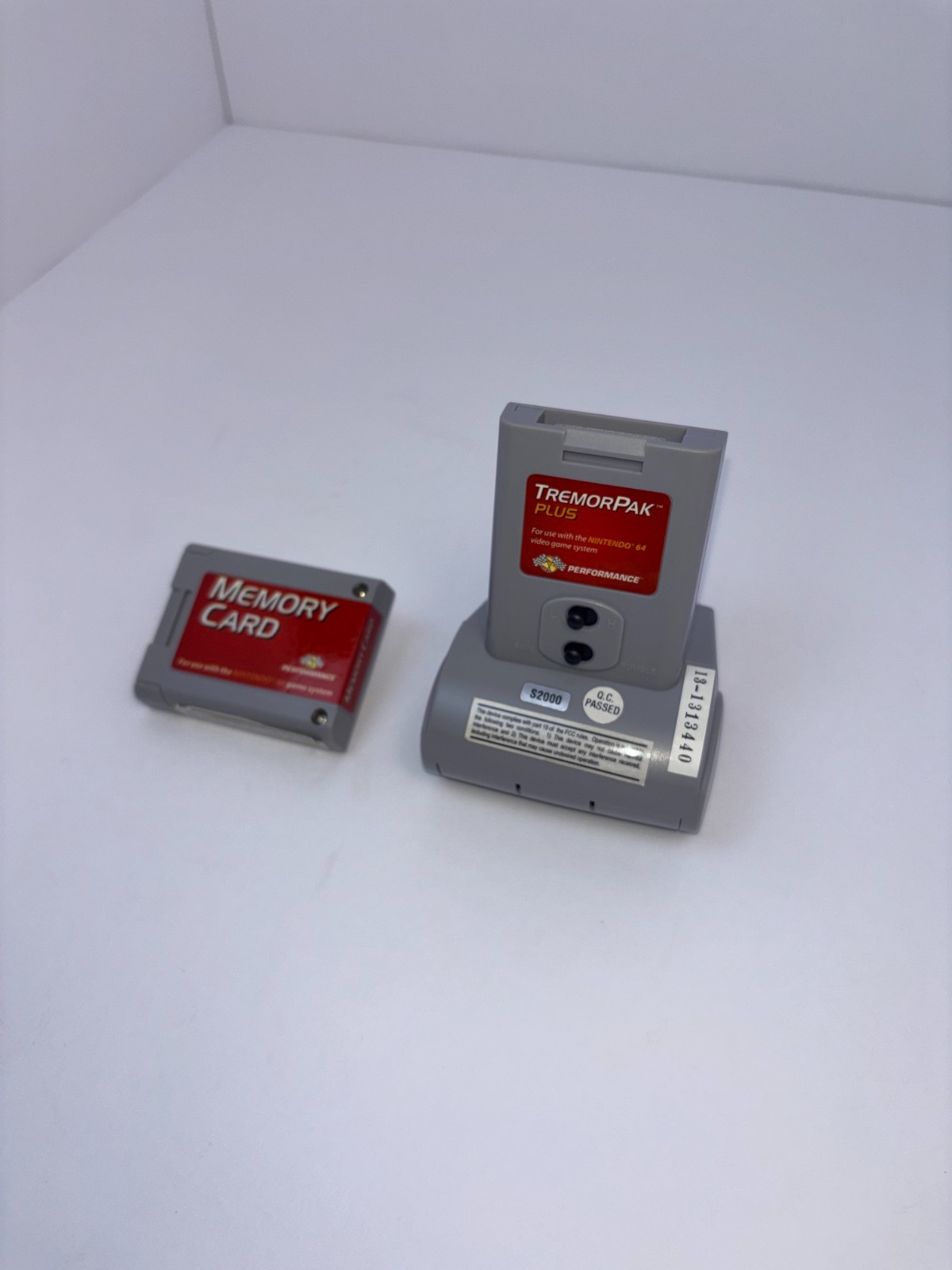 Performance N64 TremorPak Plus P-385 Rumble Pak & P-302 Memory Card Bundle AS-IS