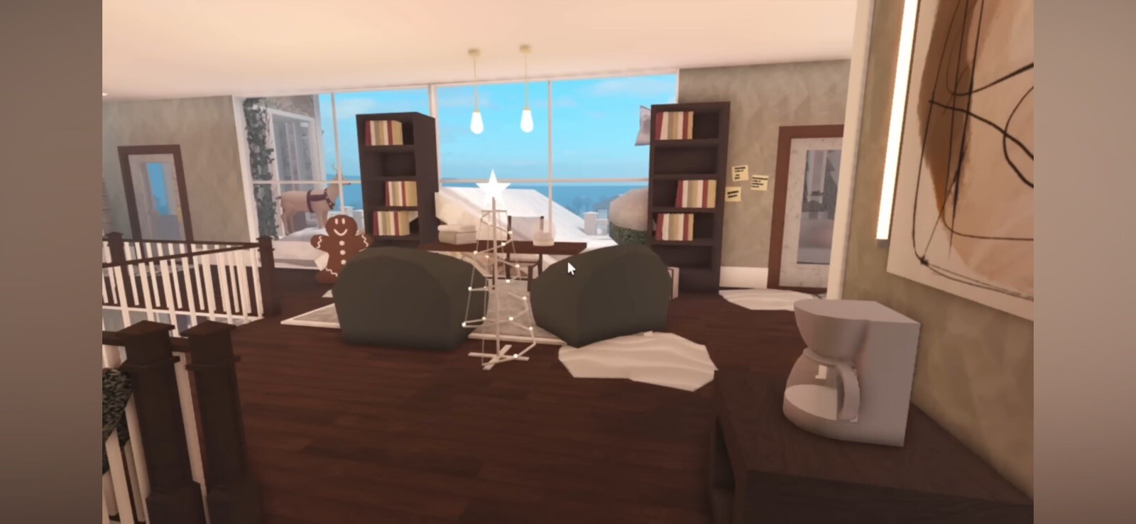 BLOXBURG ROBLOX PERSONAL WINTER WONDERLAND MANSION BUILDER!DESCRIPTION FOR INFO