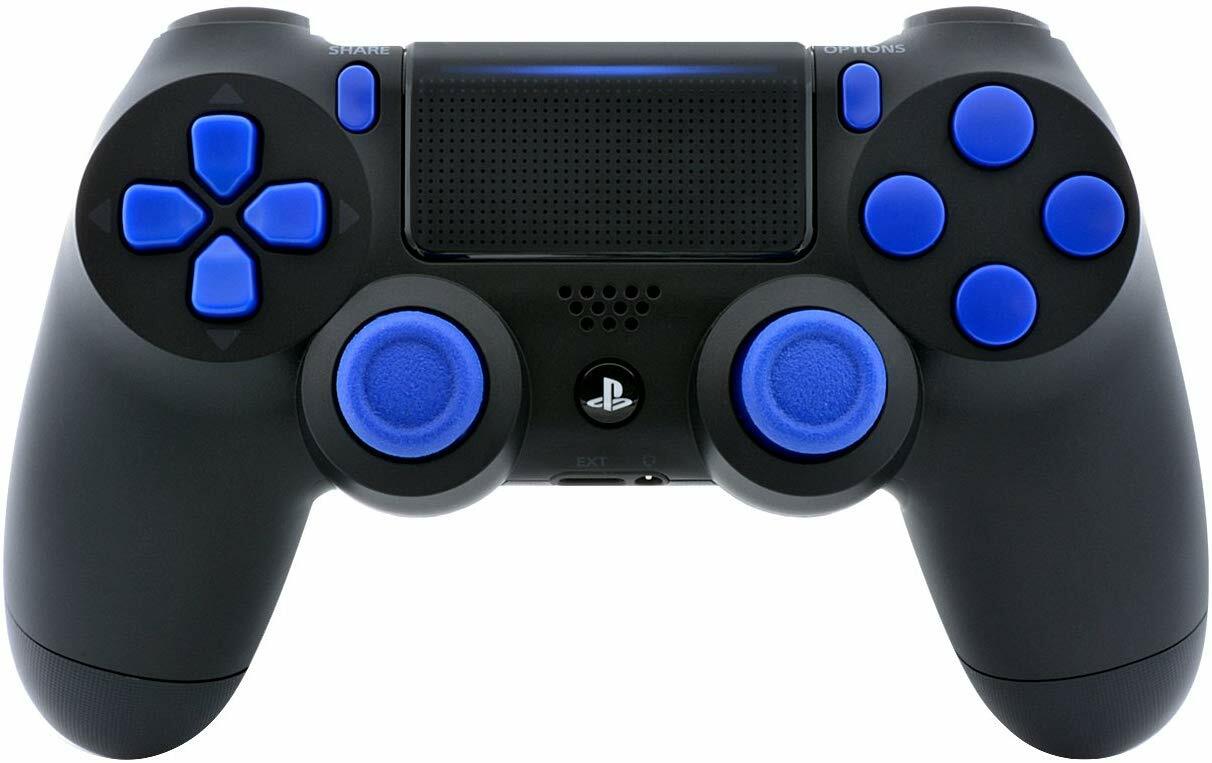 Black/Blue PS4 Rapid Fire 40 MODS Modded Controller for All Games (CUH-ZCT2)