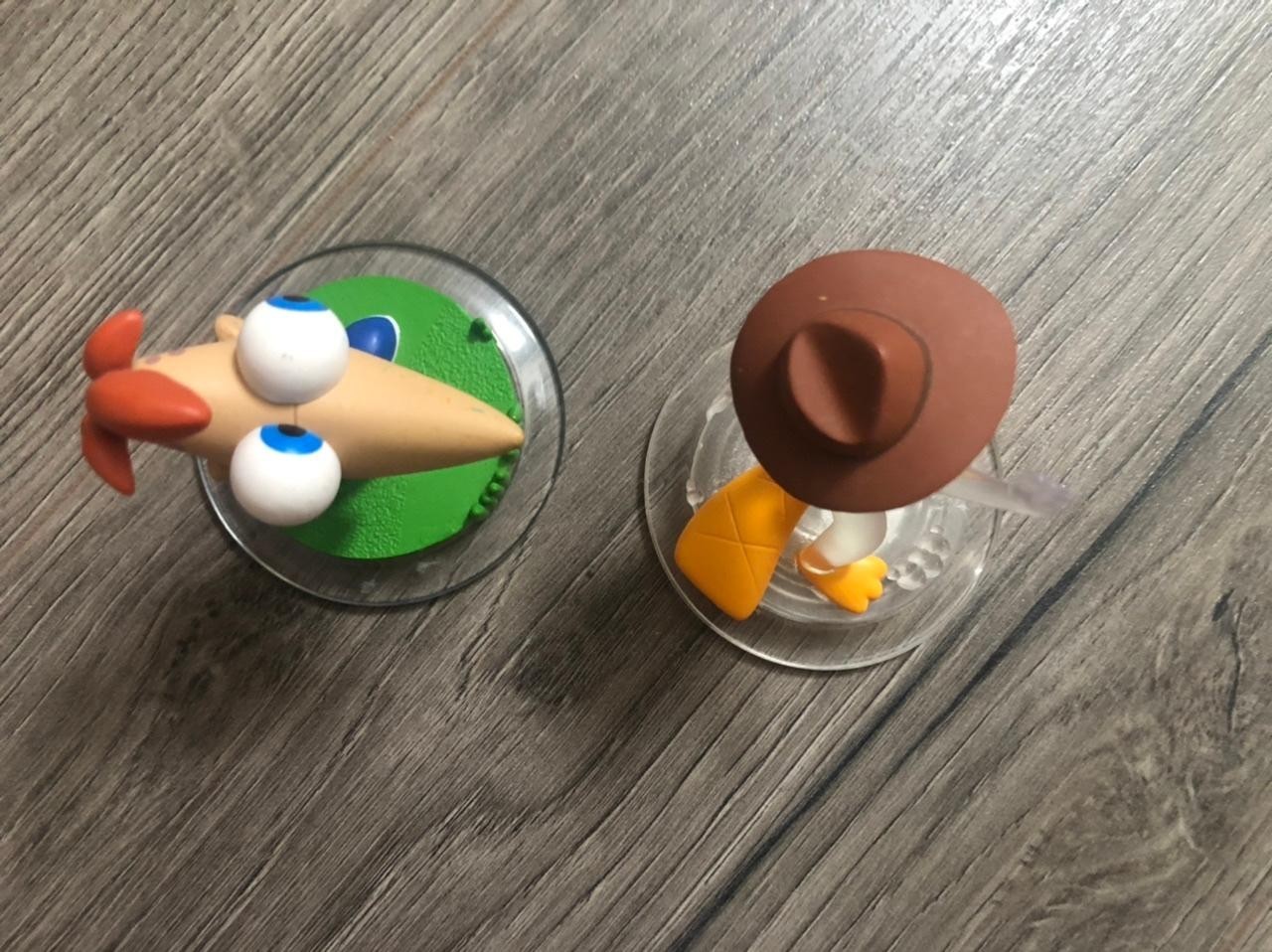 Disney Infinity Phineas and Ferb Character Figures Lot Agent P Perry