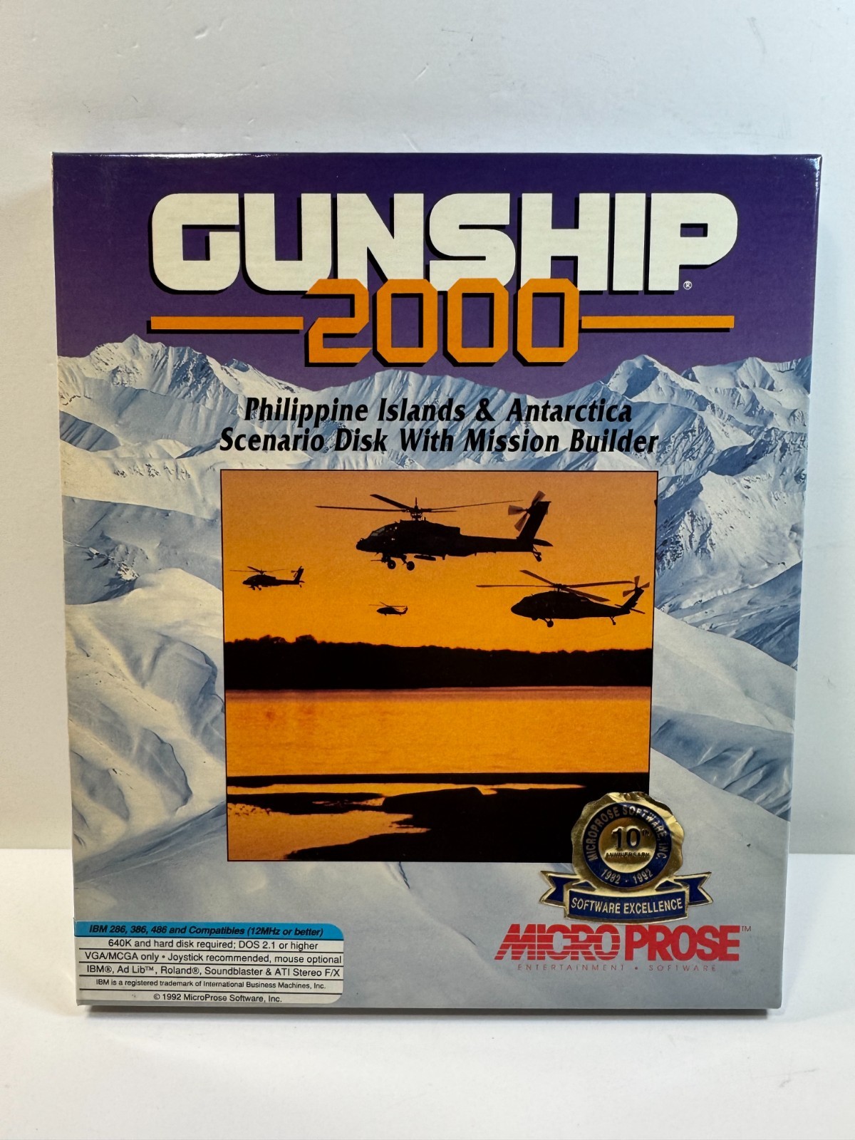 Gunship 2000: Philippine Islands & Antarctica (PC) 3.5″ CONTENTS ONLY no discs