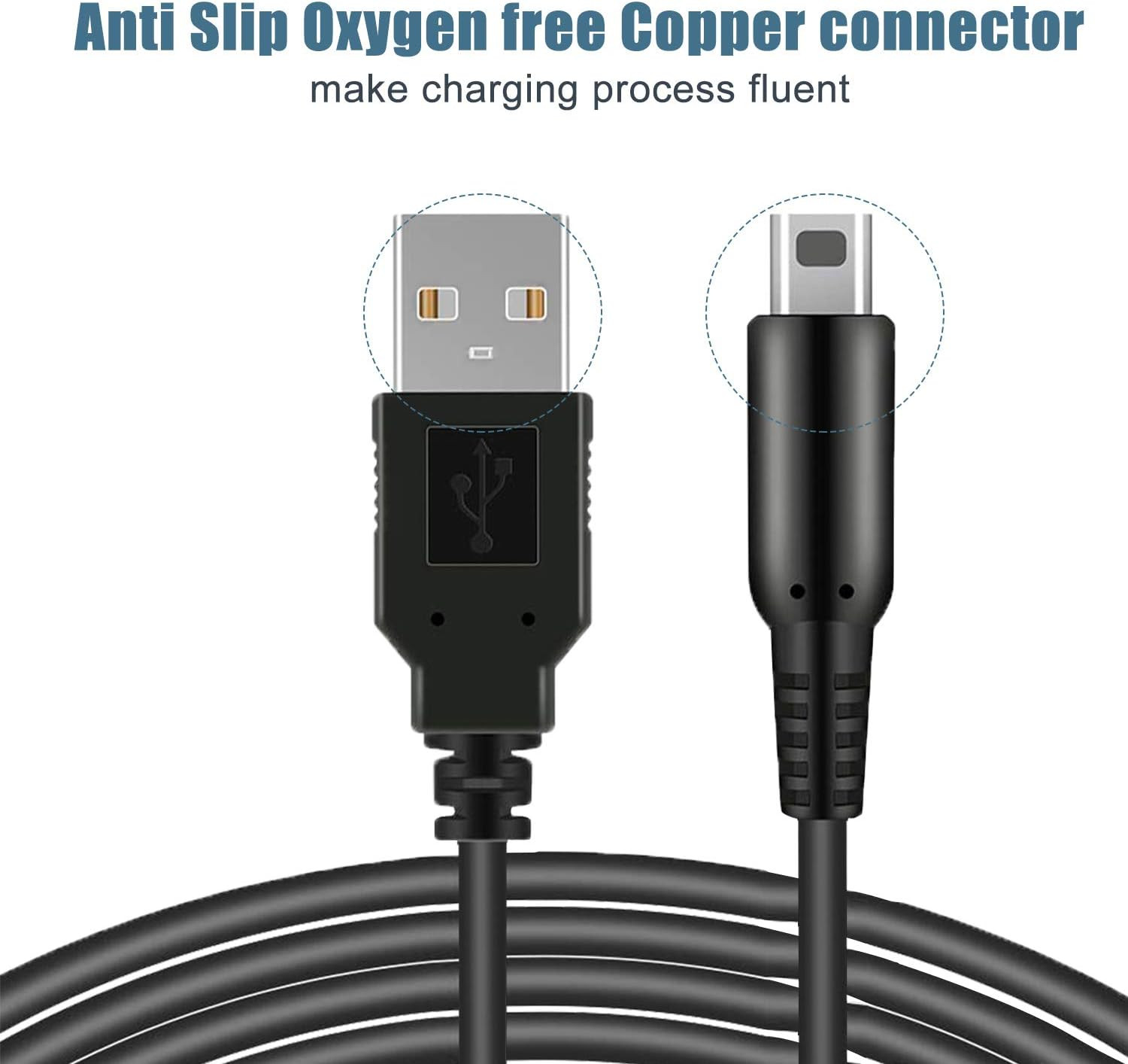 3DS USB Charger Cable, Power Charging Lead for Nintendo New 3DS Xl/New 3DS/ 3DS