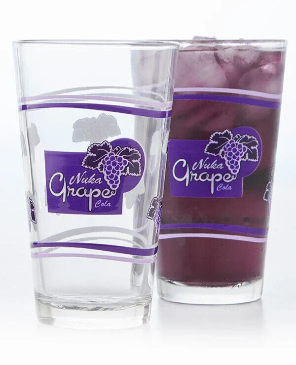 Fallout Nuka Cola Pub Glass Set of 4 (Series 2) – Wild – Dark – Grape – Victory