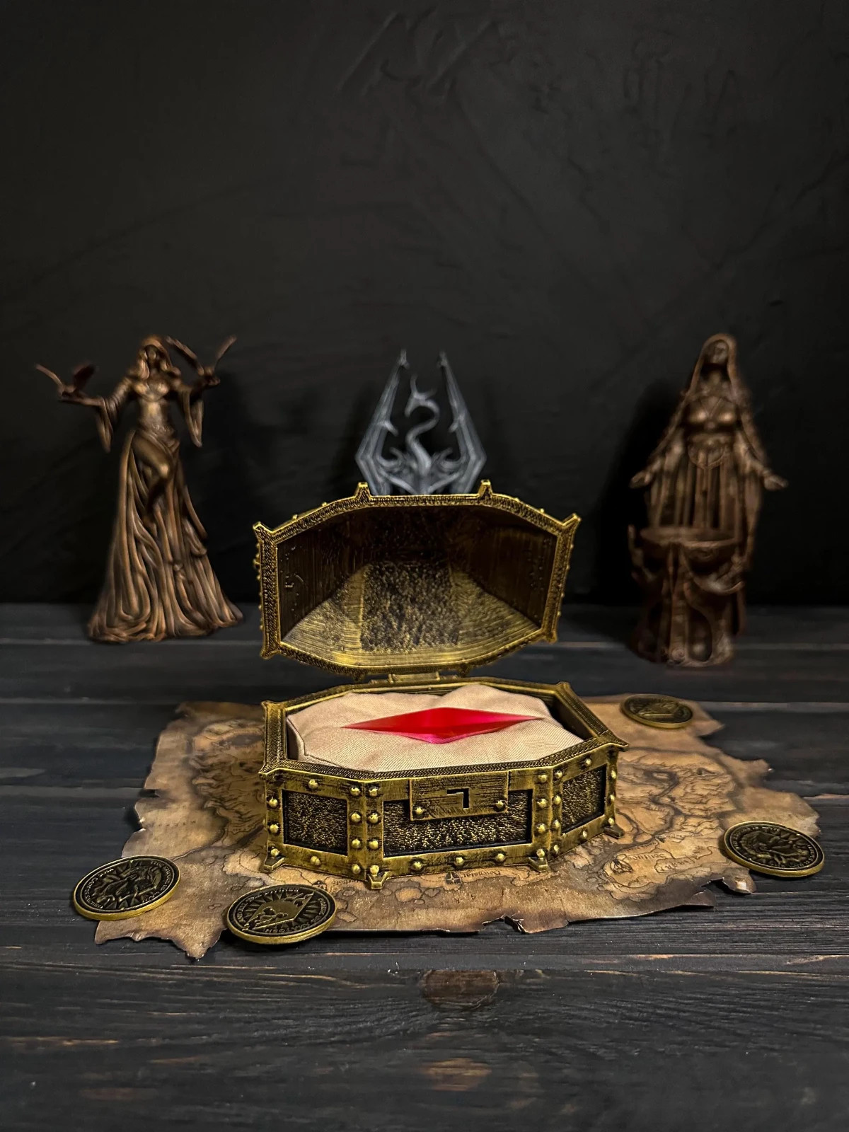 Skyrim Stone of Barenziah, Collector’s Chest & Stone, Elder Scrolls Gift