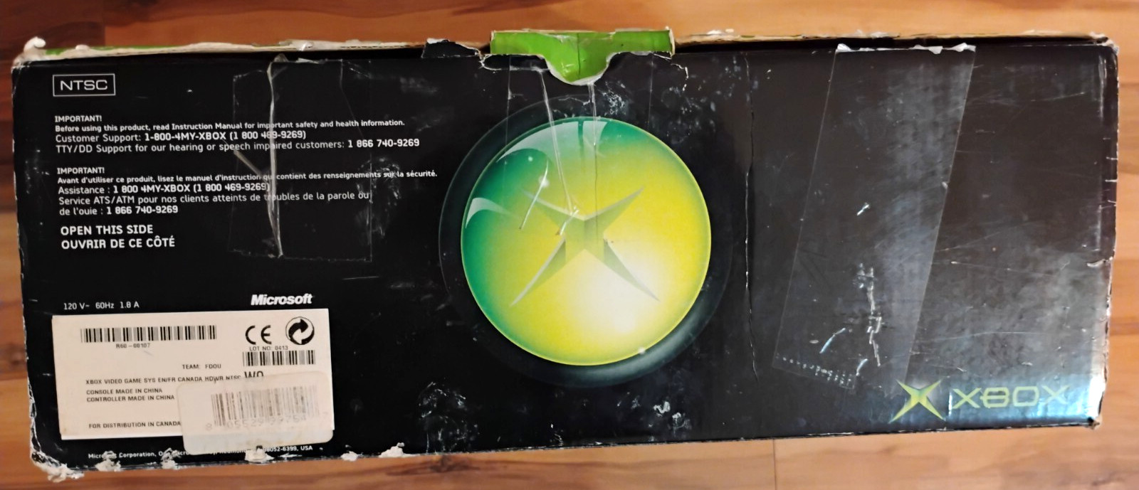 Microsoft Xbox: Translucent Blue System CIB Complete Box Great Shape Ice Variant