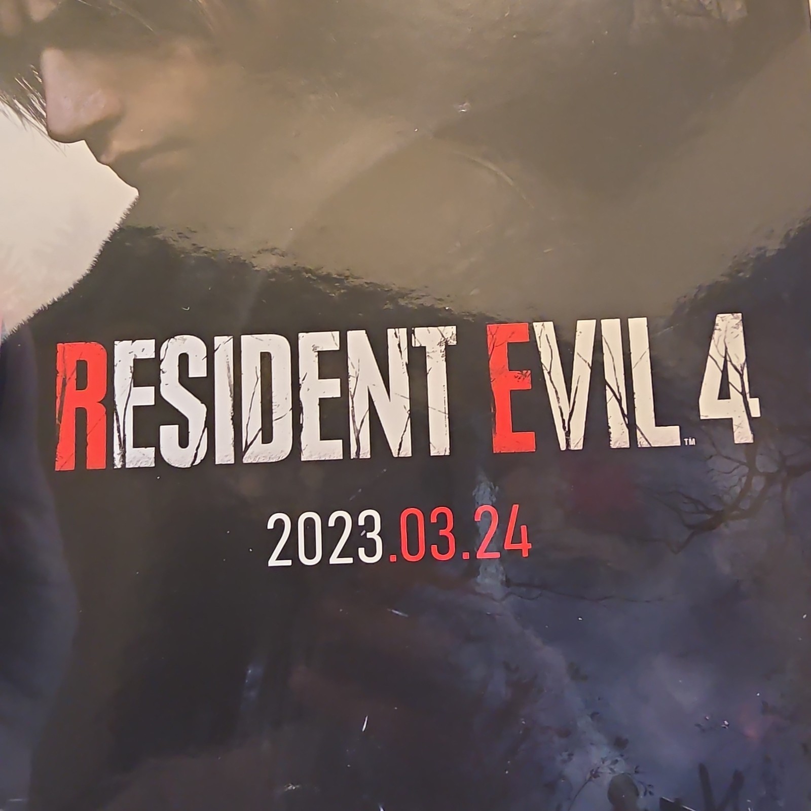 Resident Evil 4 Capcom PS5 / PS4 Original 2023 Store Counter Top Promo Standee