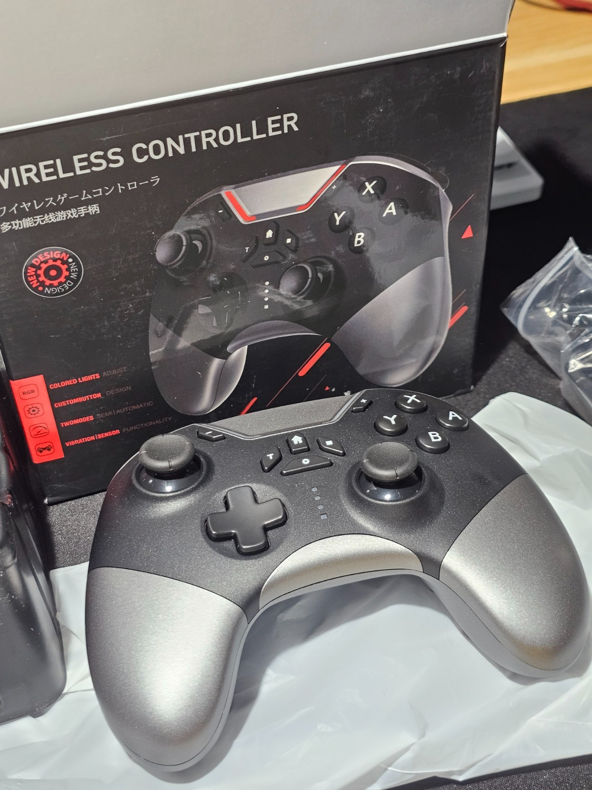 Bluetooth Controller for Switch/PC/iPhone/Android/Apple Arcade MFi Games/TV/Stea