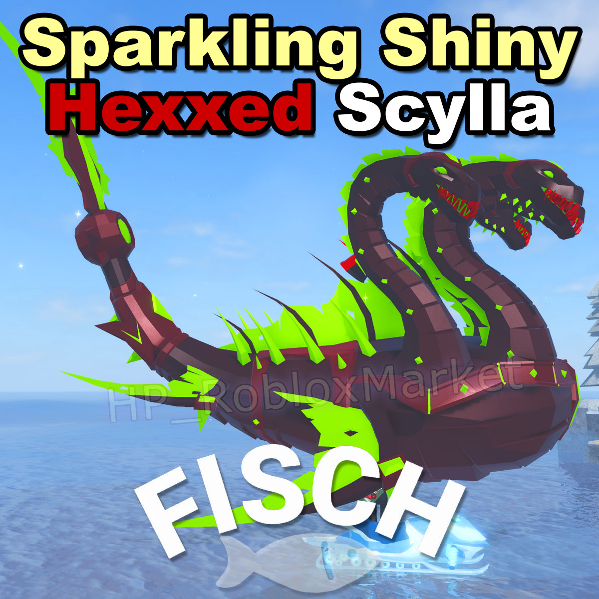 🐟 **Sparkling Shiny HEXXED Scylla** | FAST DELIVERY⚡- Roblox Fisch