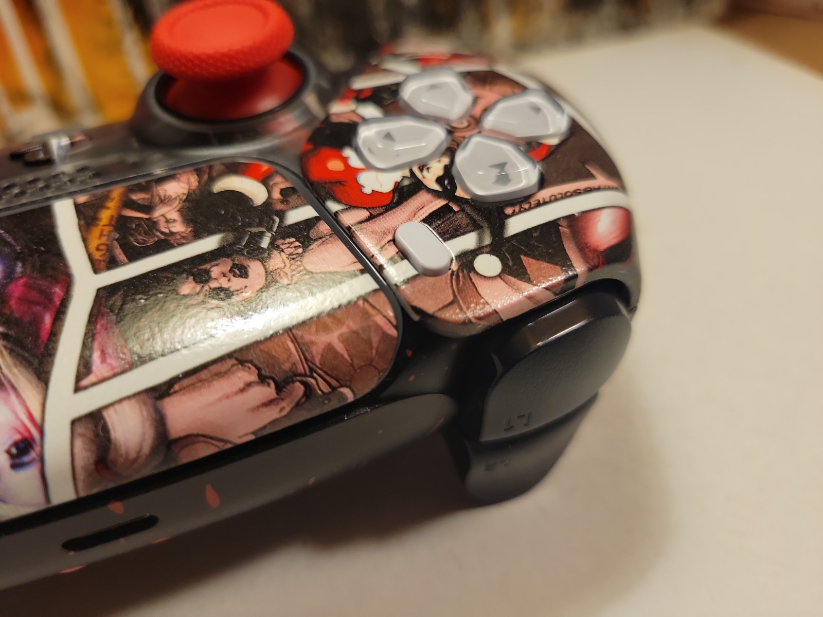 TMR Analogs Full Clicky Kit Custom Harley Quinn Hydro Dip Ps5 Controller