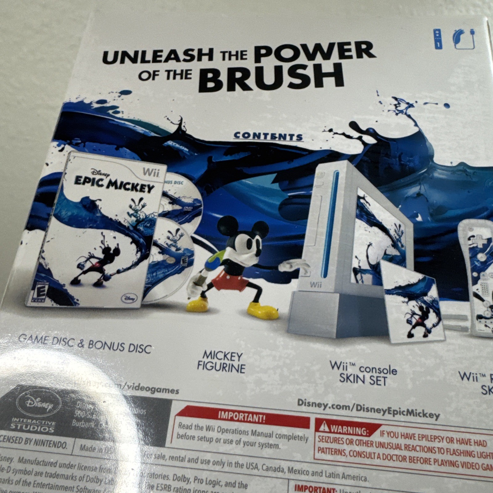 Disney’s Epic Mickey Collector’s Edition Nintendo Wii | BRAND NEW FACTORY SEALED