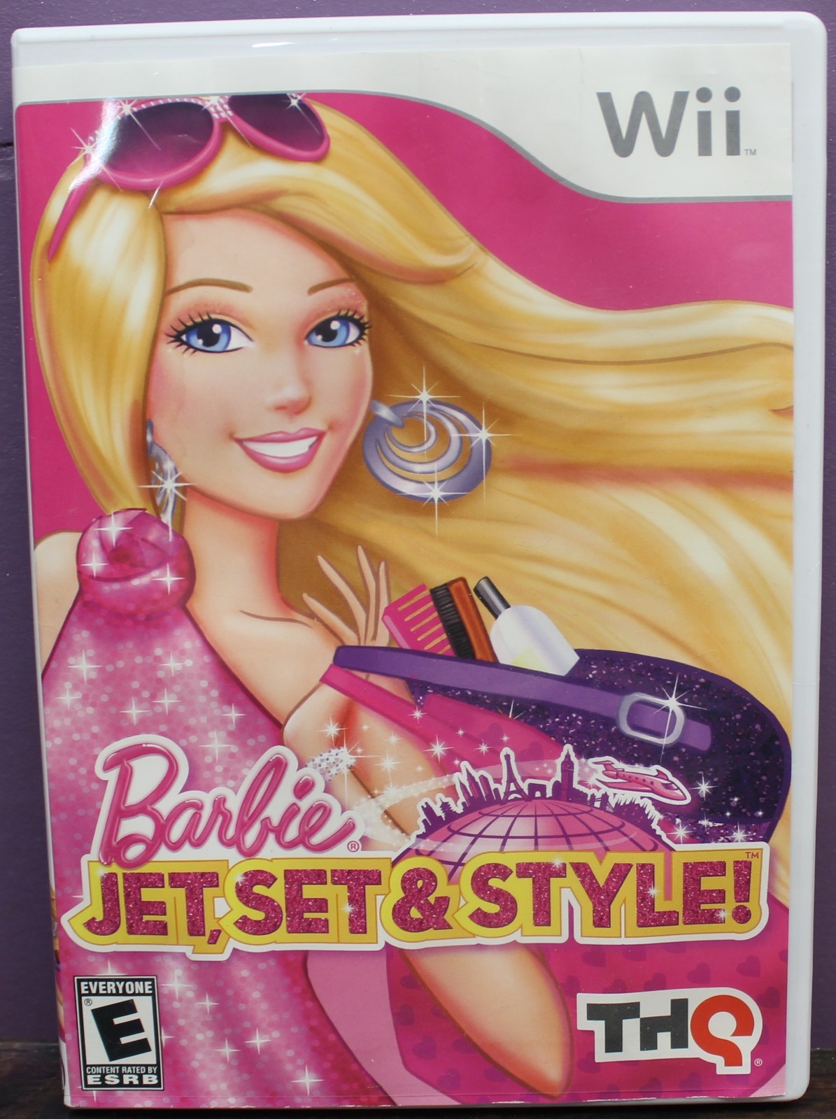 Barbie Jet, Set & Style Wii Game! THQ Fashion Glam Video Game Videogame