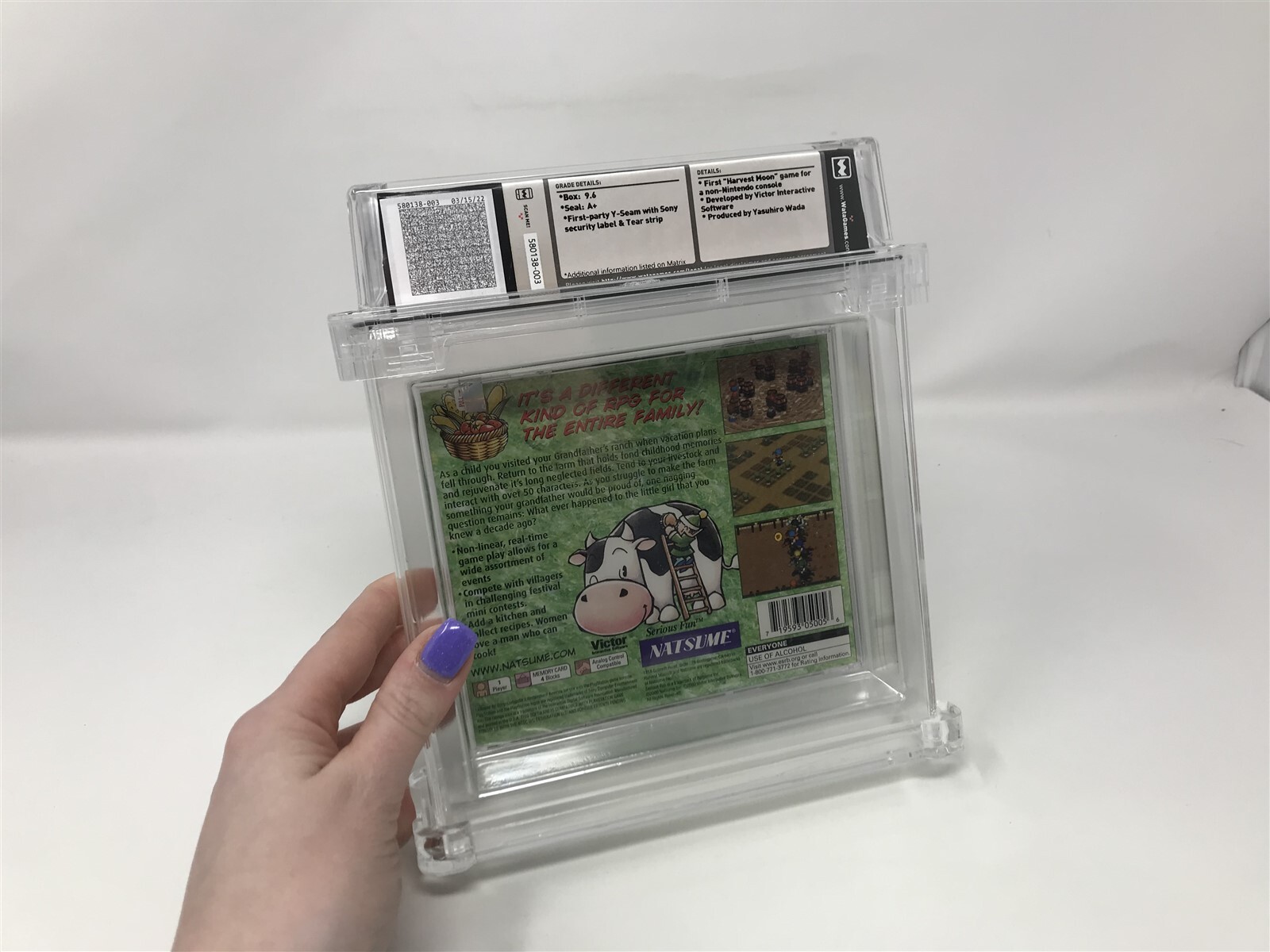 Harvest Moon: Back To Nature – Sony Playstation PS1 Sealed Graded WATA 9.6 A+
