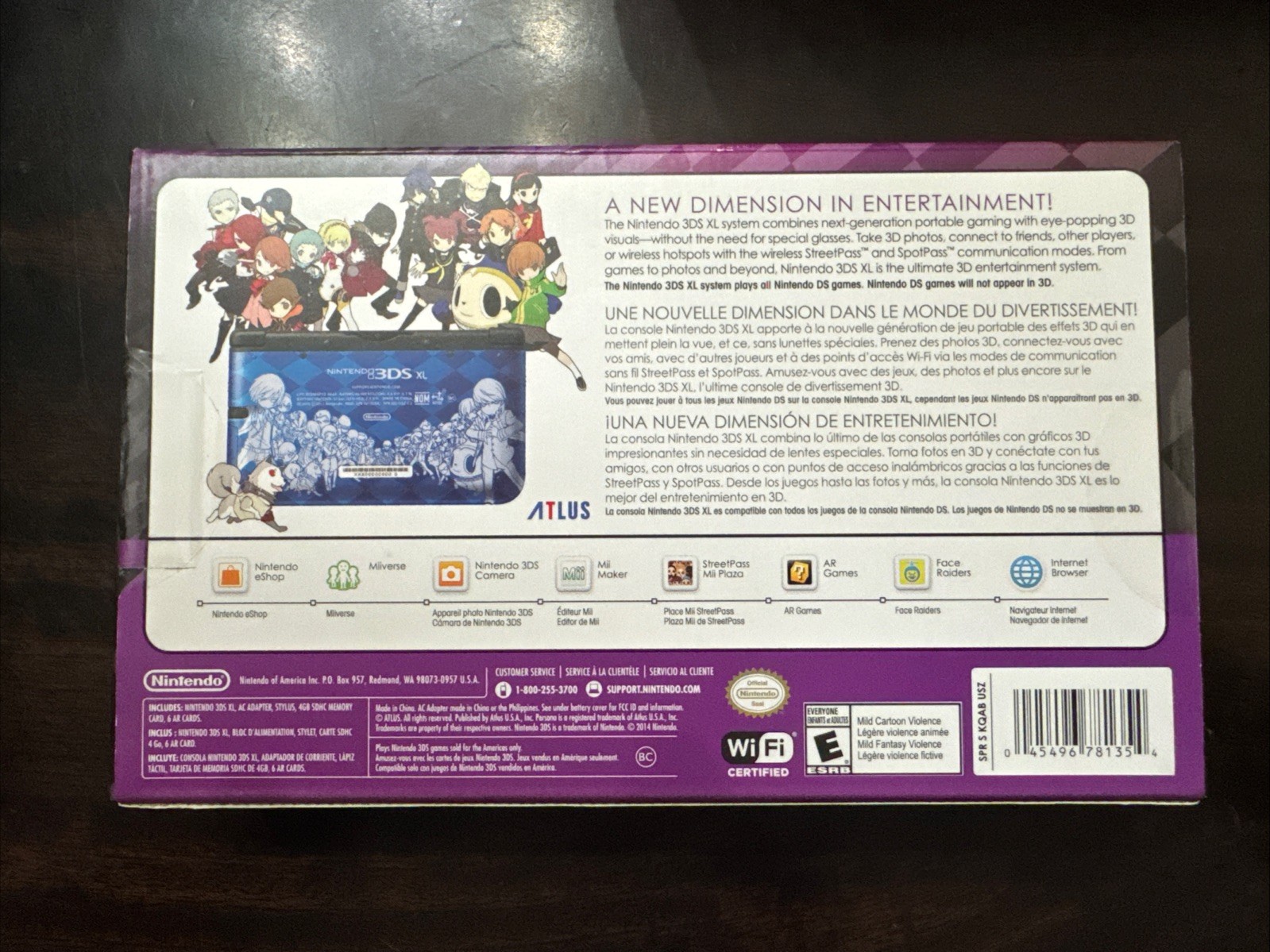 Nintendo 3DS XL Console: Persona Q Edition- New Sealed