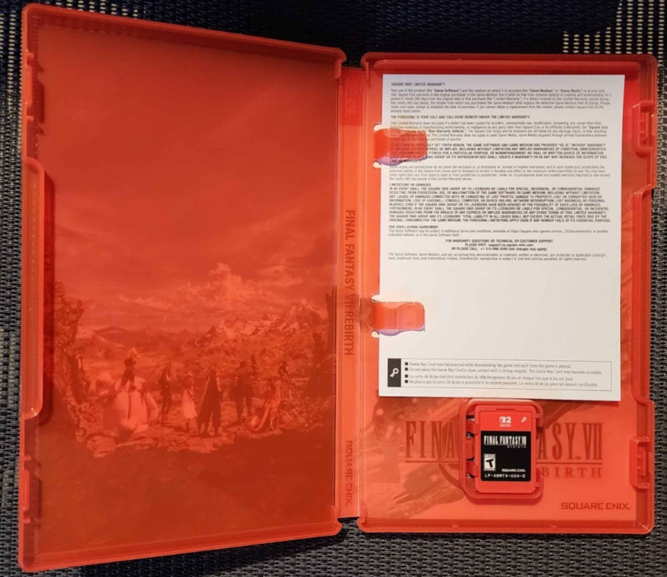 Final Fantasy VII Rebirth FF7 New Game NO PROMO Nintendo Switch 2