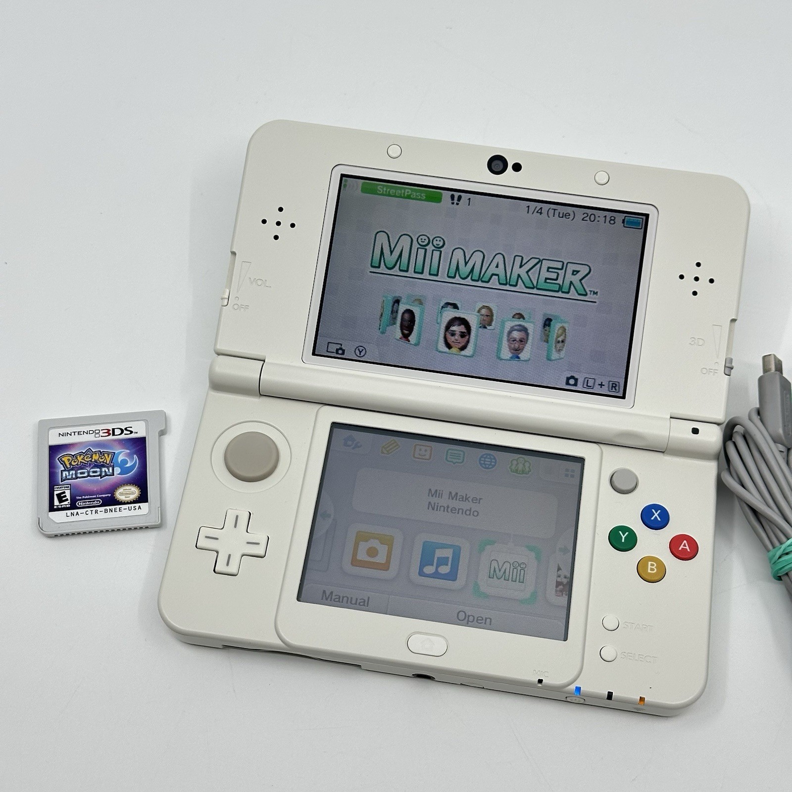 Nintendo “New” 3DS White Super Mario Black Friday Edition Console KTR-001 BUNDLE