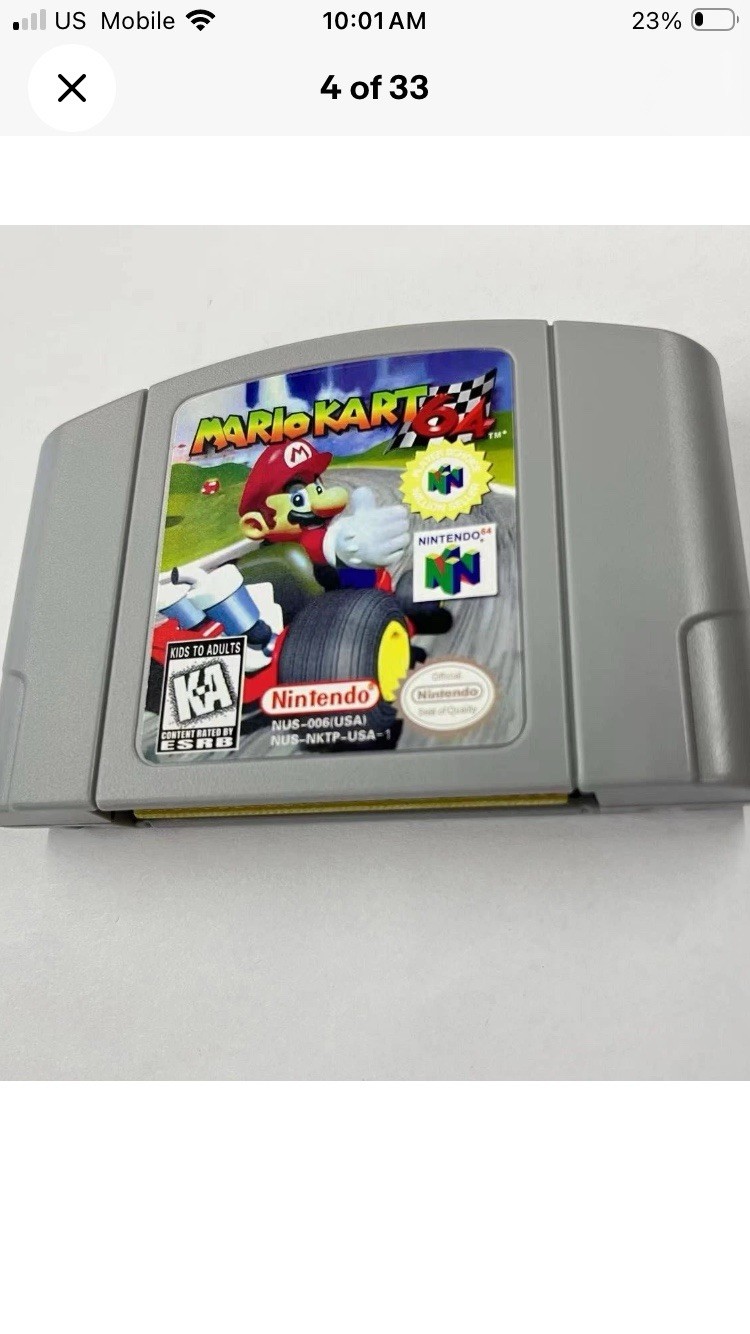 Mario Kart 64 Nintendo 64 N64 Cartridge – Nintendo Racing, NTSC-U/C US/CA