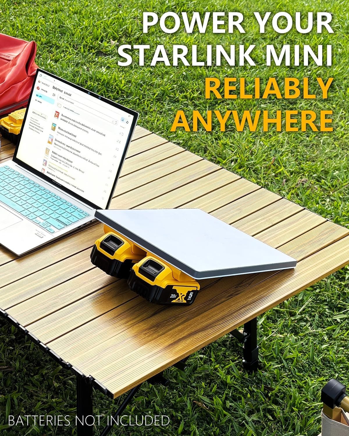 Plug & Play Starlink Mini Adapter – Extend Runtime with DeWalt Battery Power
