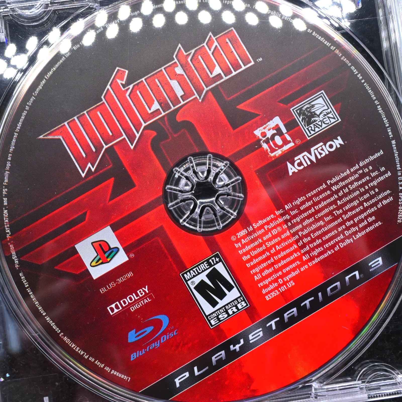 Wolfenstein (Sony PlayStation 3, 2009) disc only