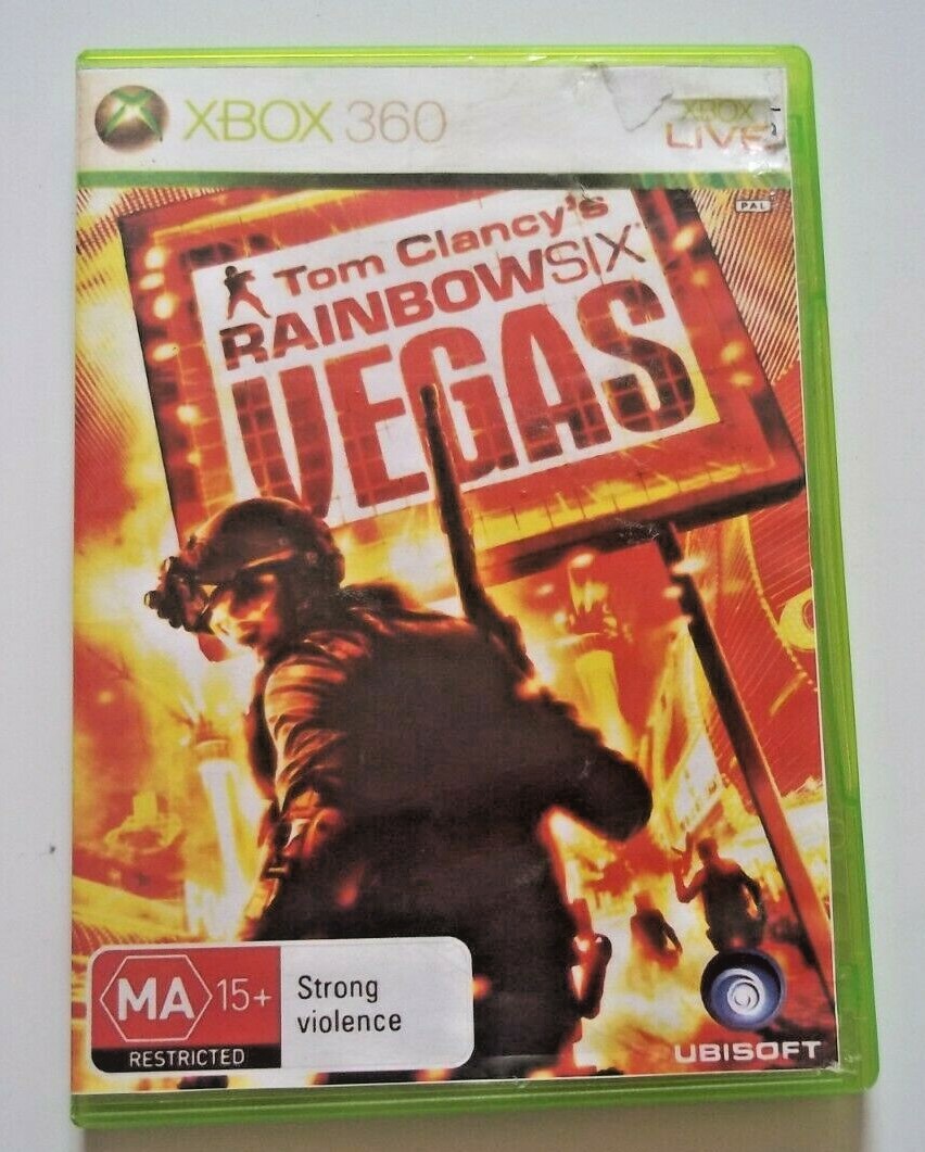 Tom Clancy’s RAINBOWsix VEGAS – Rated MA 15+ – XBOX 360 Game Disc & Case