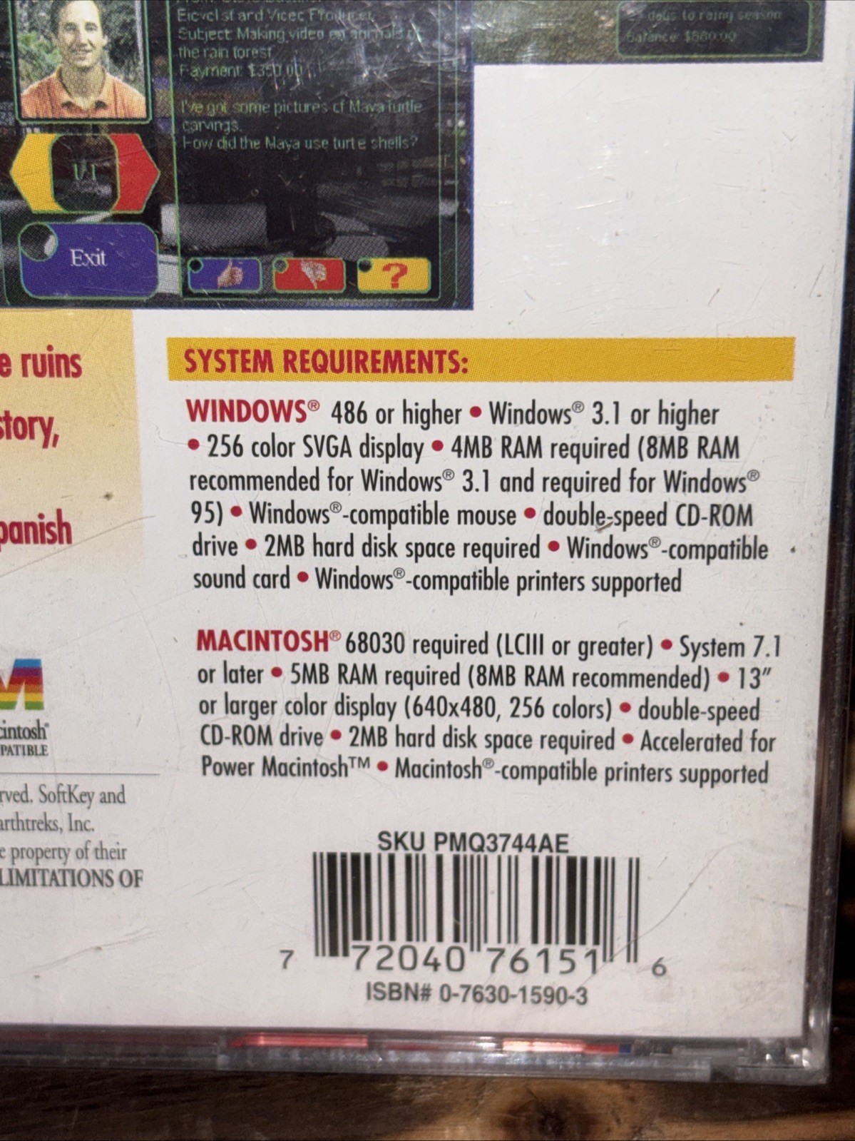 MayaQuest: The Mystery Trail PC 1995 Disc Factory Sealed