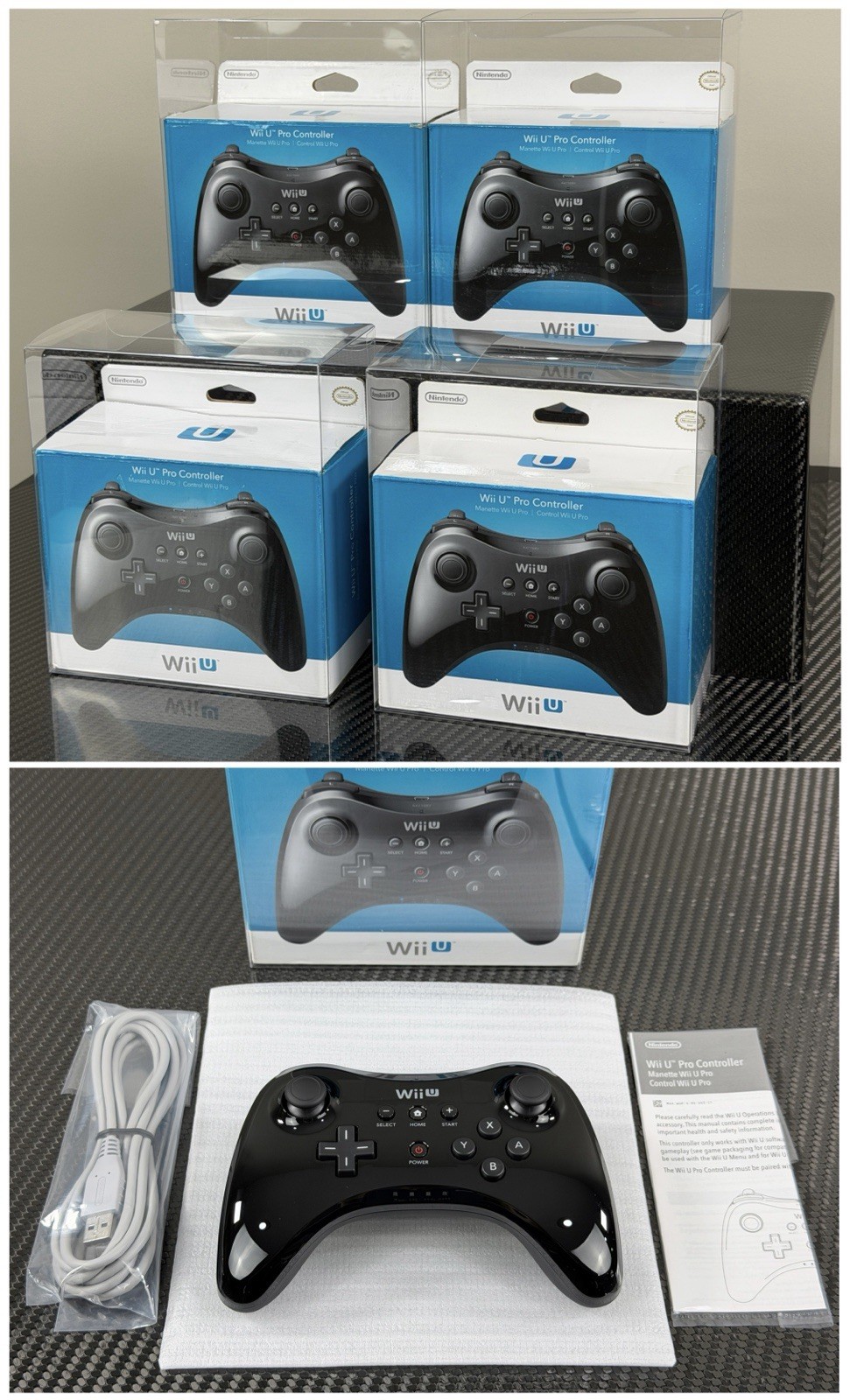 New Nintendo Wii U Deluxe 32GB Black Console CIB Complete 15 Sealed Games Rare