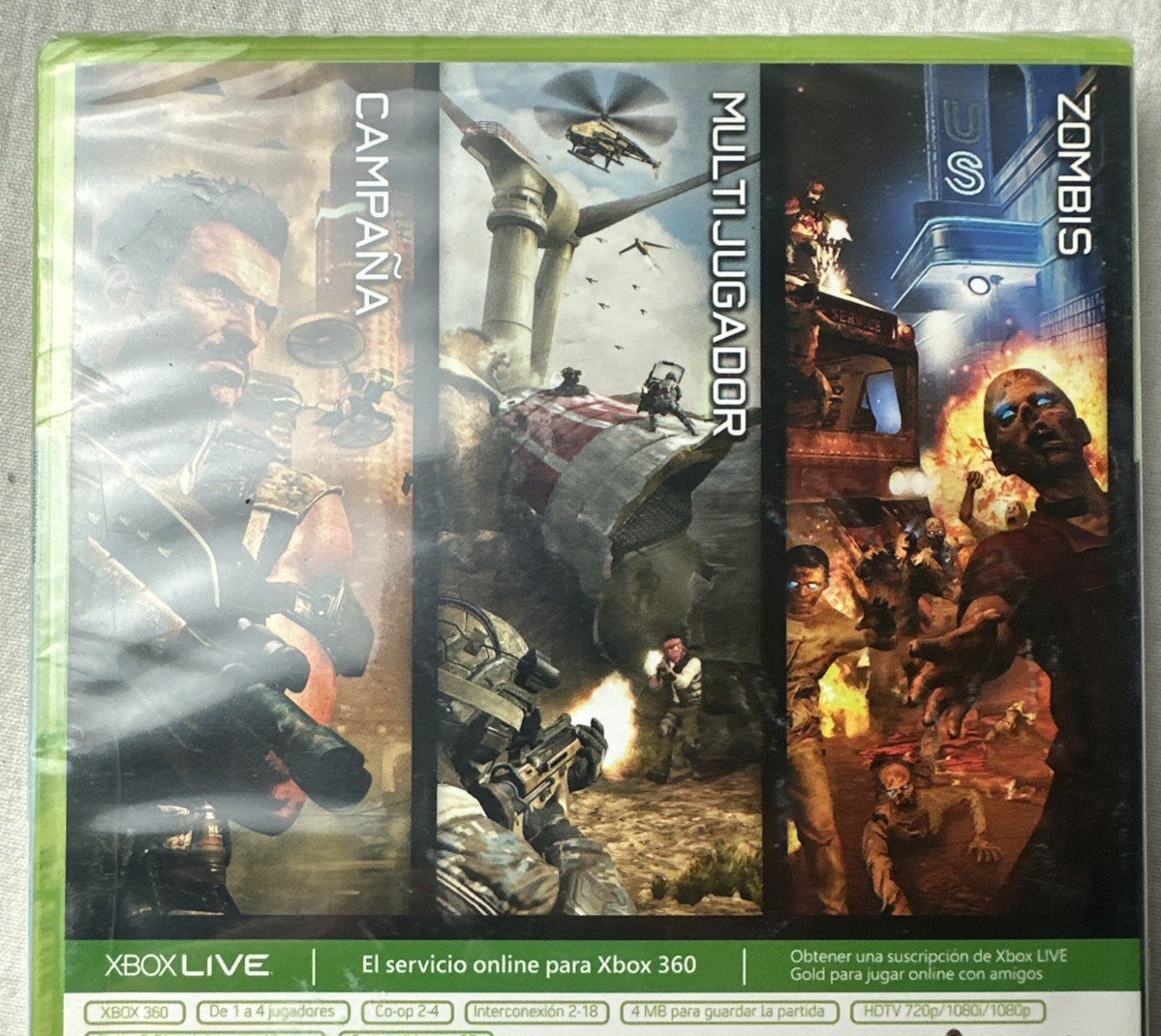 Sealed NEW Call Of Duty Black Ops II 2 XBOX 360 European Version PAL Spain WoW!!